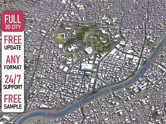 Kumamoto - 3D City Model