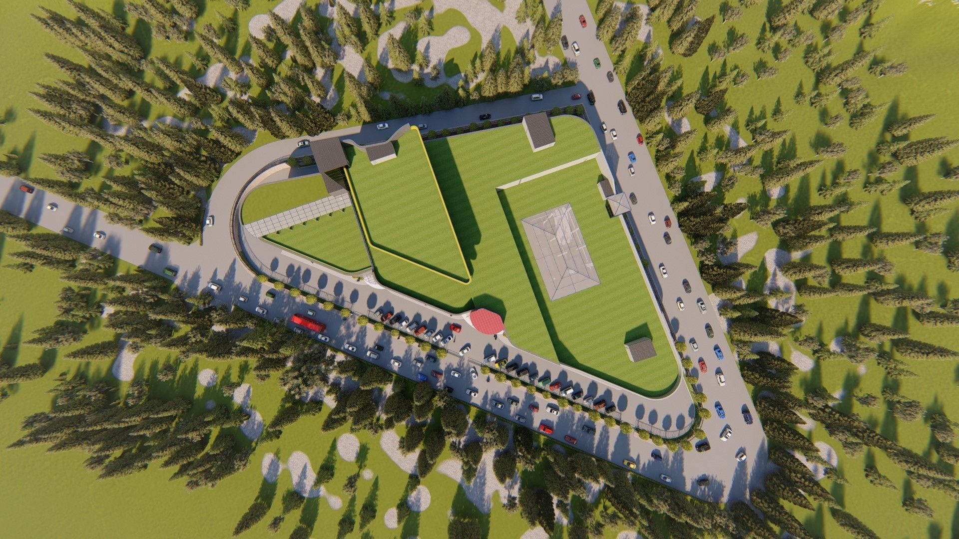 Mall And Business center  3D model_7