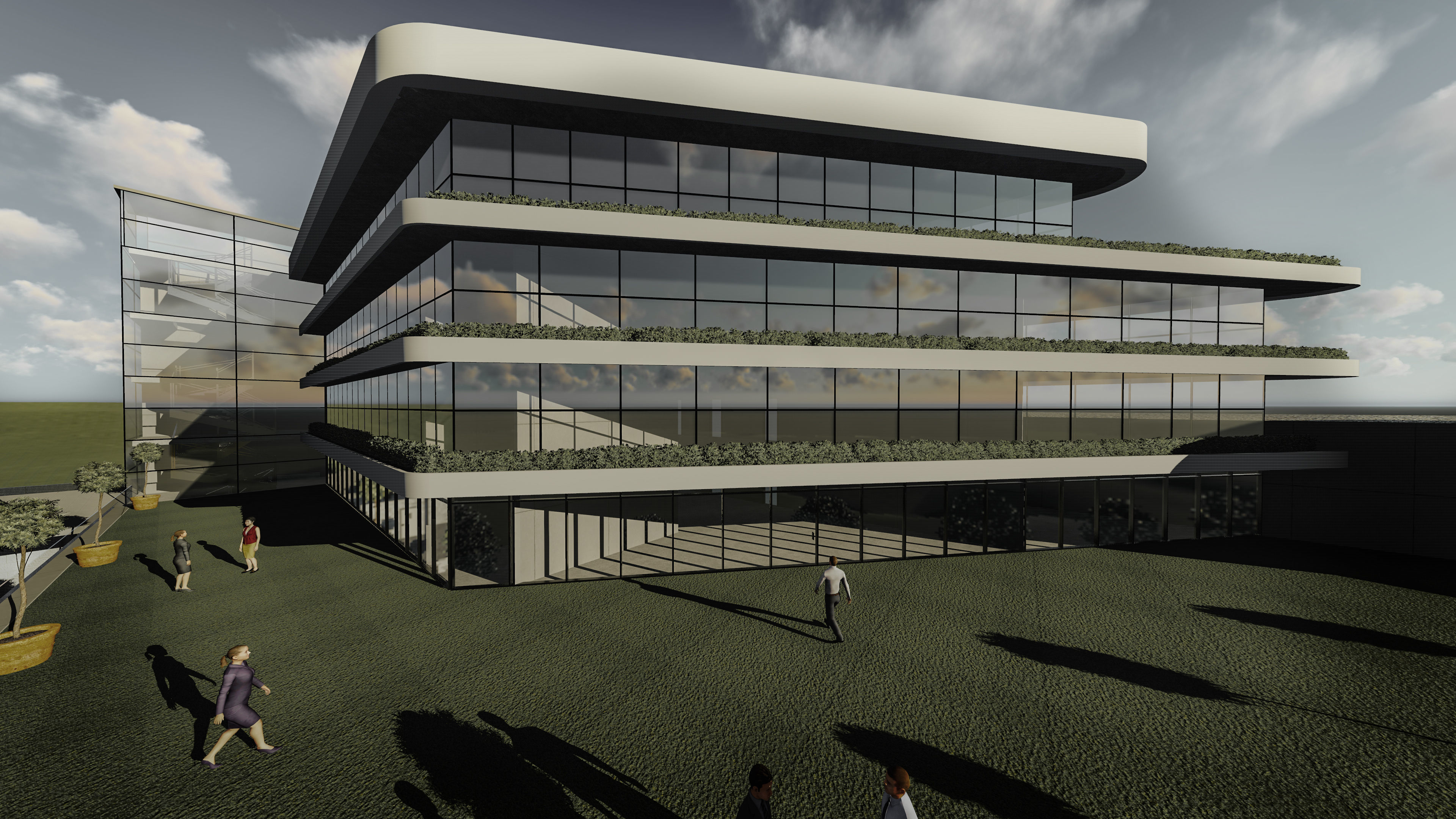 Mall And Business center  3D model_17