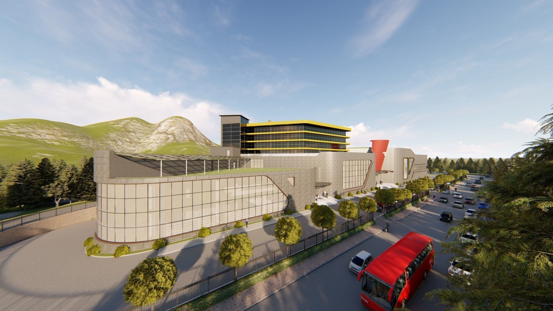 Mall And Business center  3D model_11