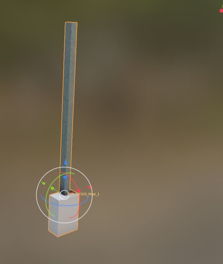 Modular Noise Barrier Set 2 Low-poly 3D model_15