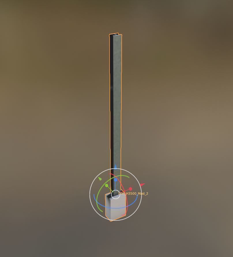 Modular Noise Barrier Set 2 Low-poly 3D model_38