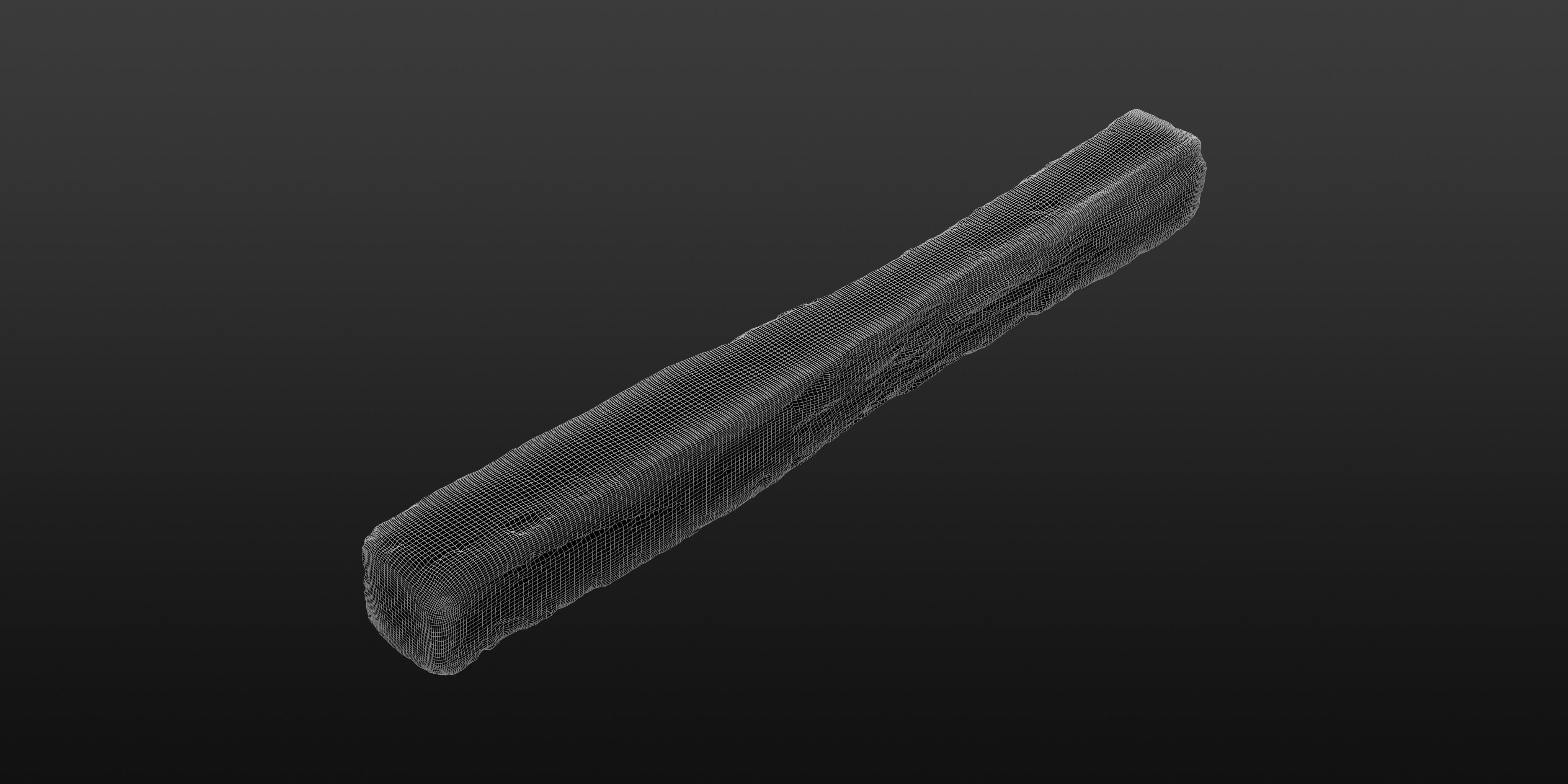 Wood Beam 03 3D model_5