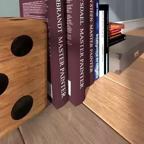 decoration set books and dice