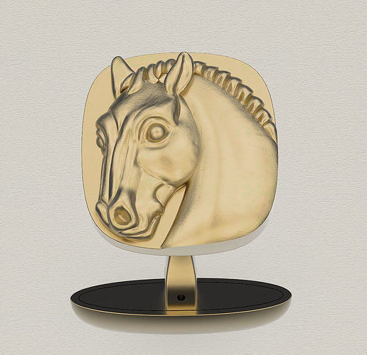 CuffLinks Horse 3D print model