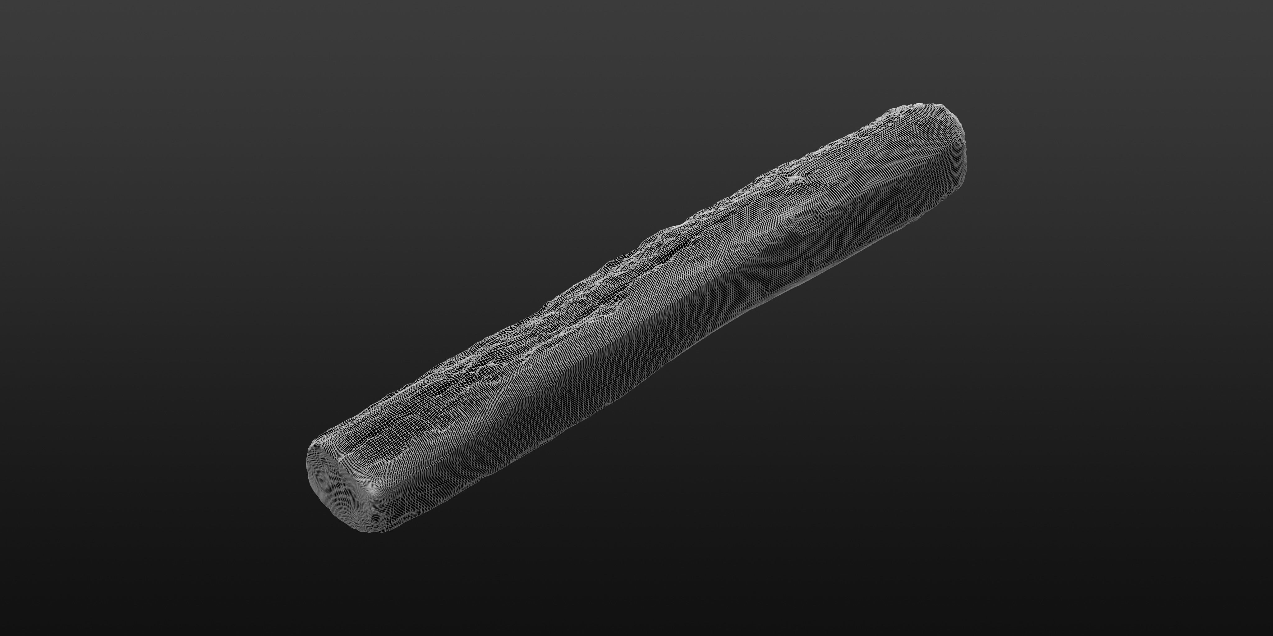 Wood Beam 05 3D model_6