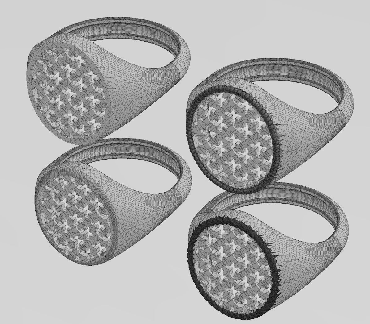 Moroccan beldi signet ring 3D print model_18
