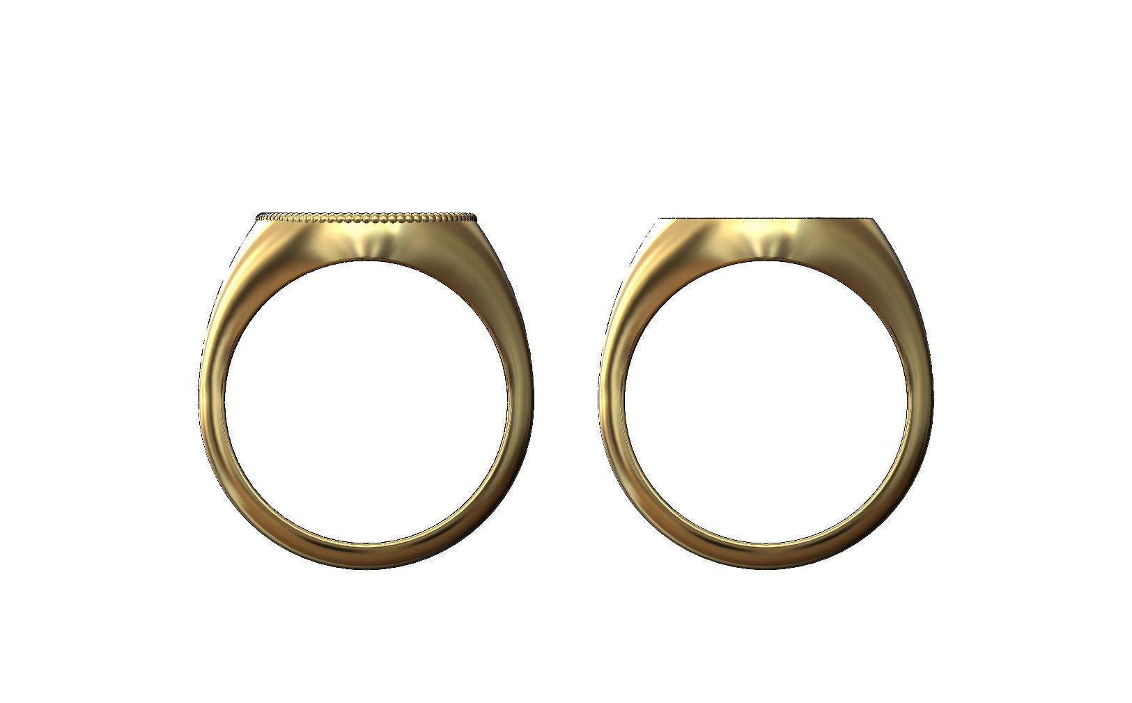Moroccan beldi signet ring 3D print model_5