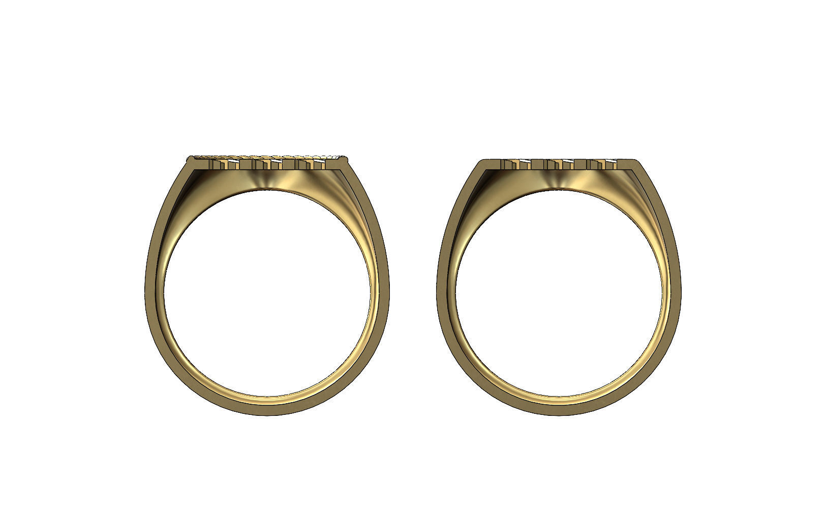 Moroccan beldi signet ring 3D print model_10