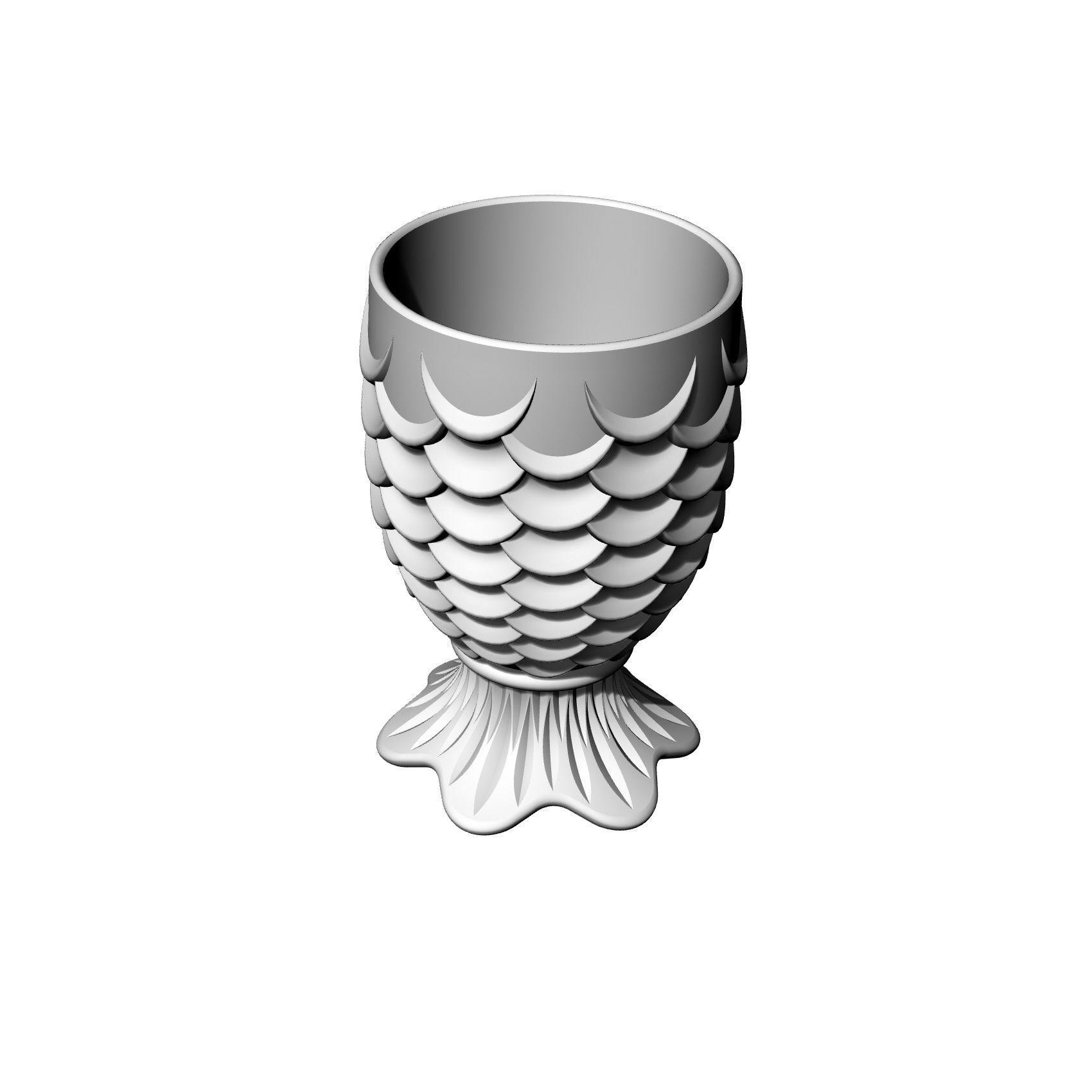 DECORE coffee cup with fish scales Free 3D print model_13