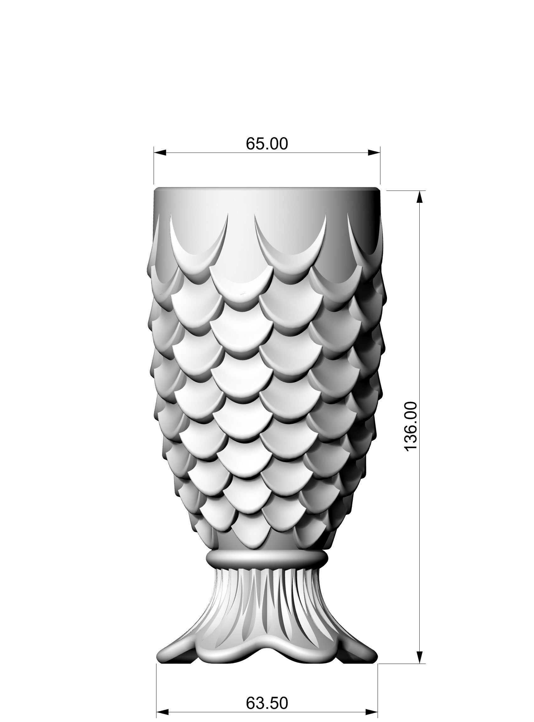 DECORE coffee cup with fish scales Free 3D print model_11