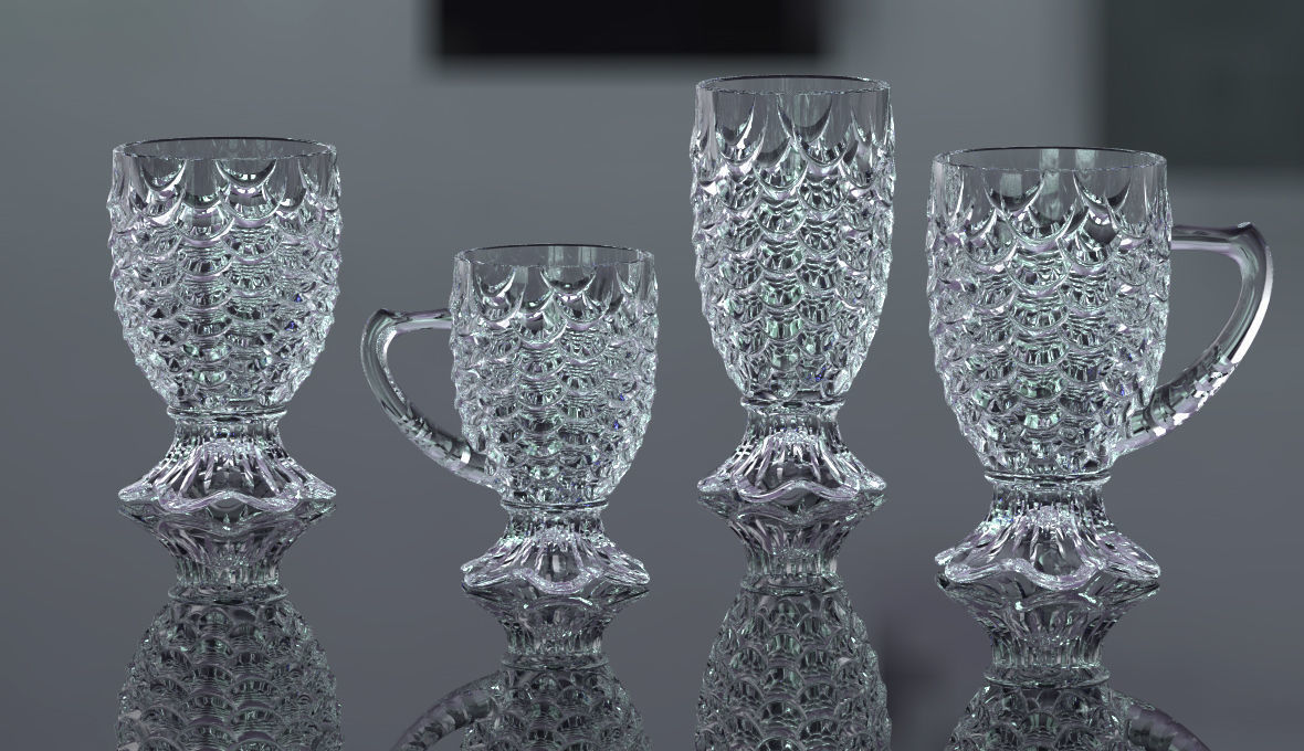 DECORE coffee cup with fish scales Free 3D print model_4