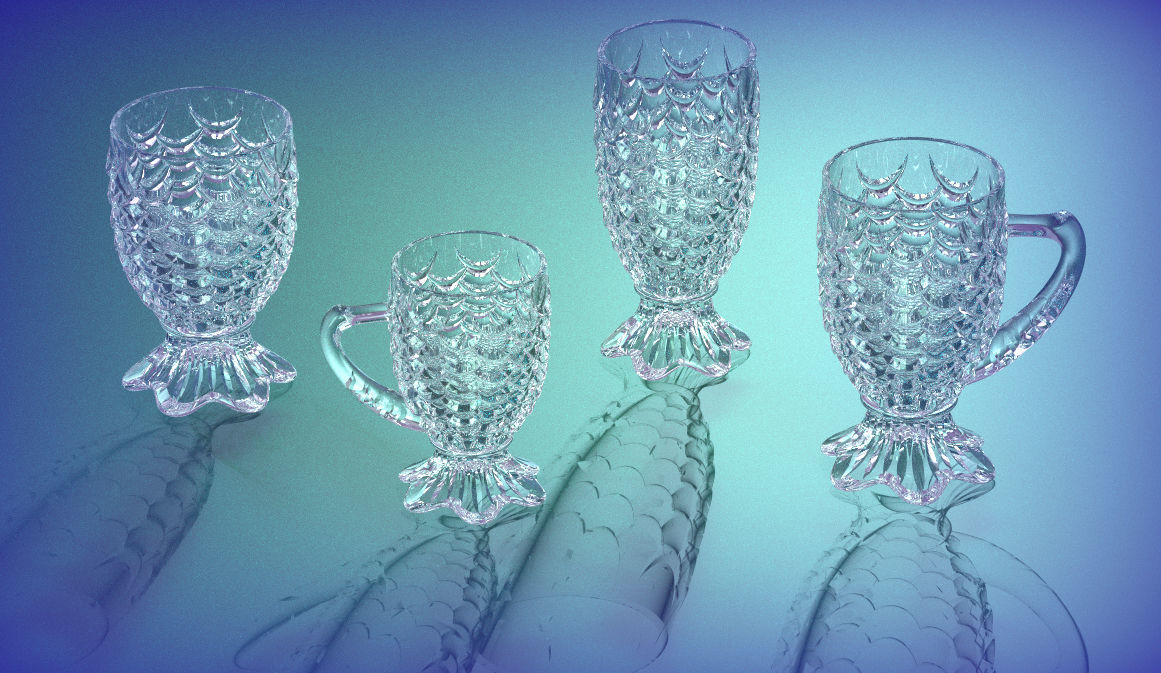 DECORE coffee cup with fish scales Free 3D print model_15