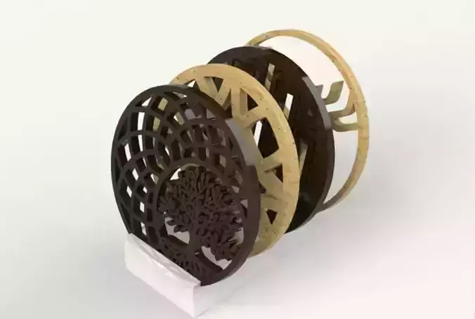 Laser cut coasters 4 pack