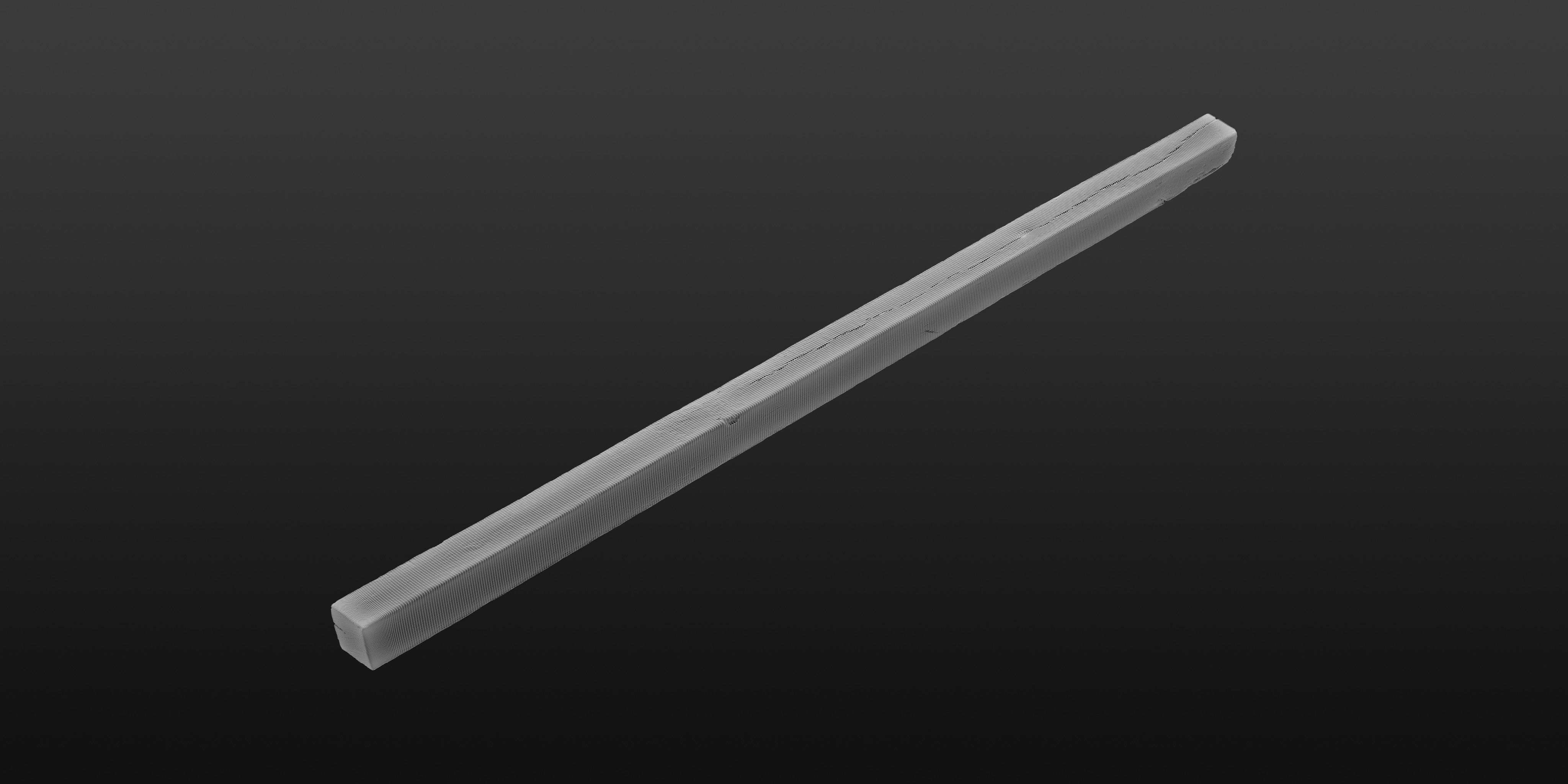 Wood Beam 06 3D model_6