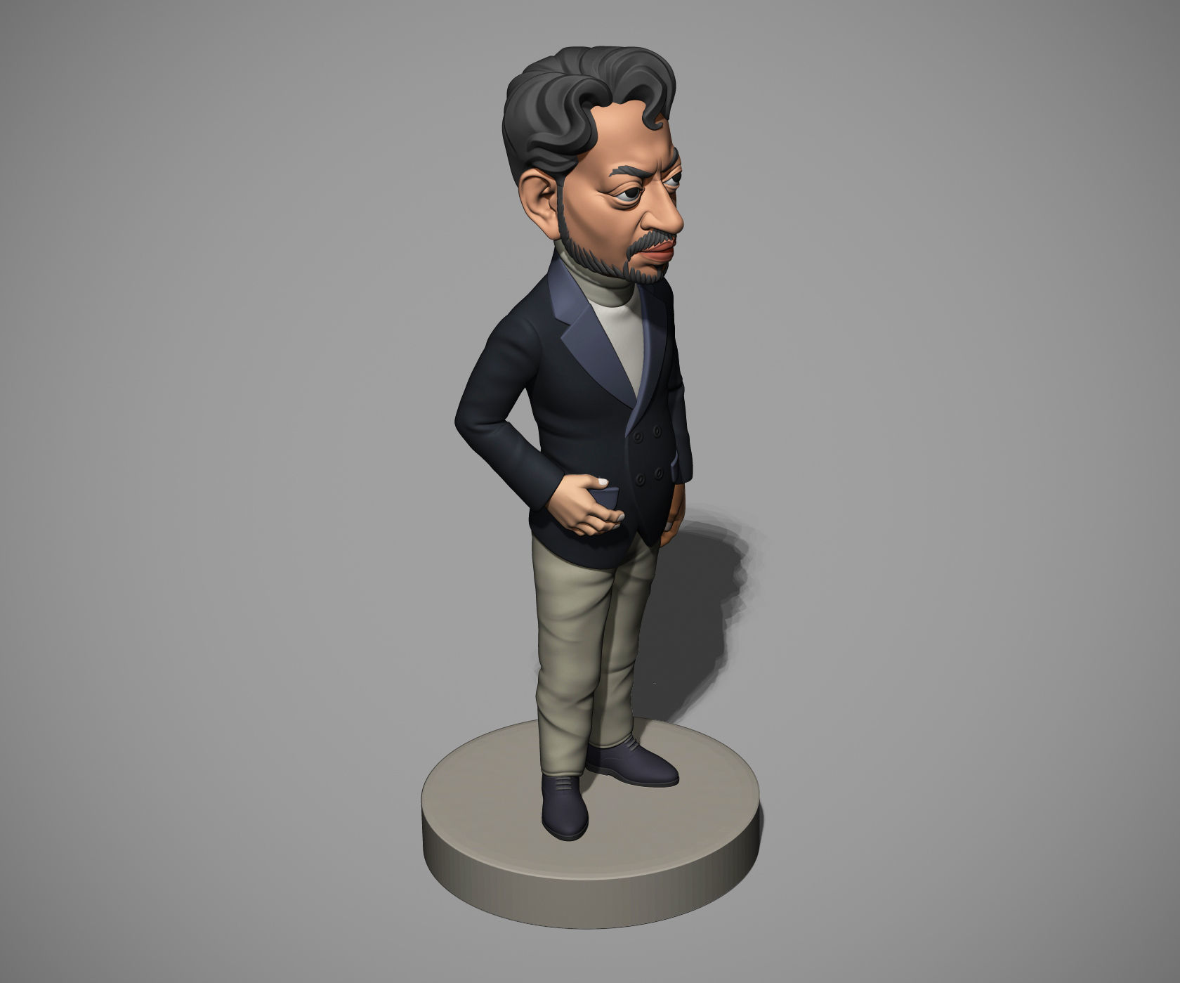 Irrfan Khan 3D print model_3