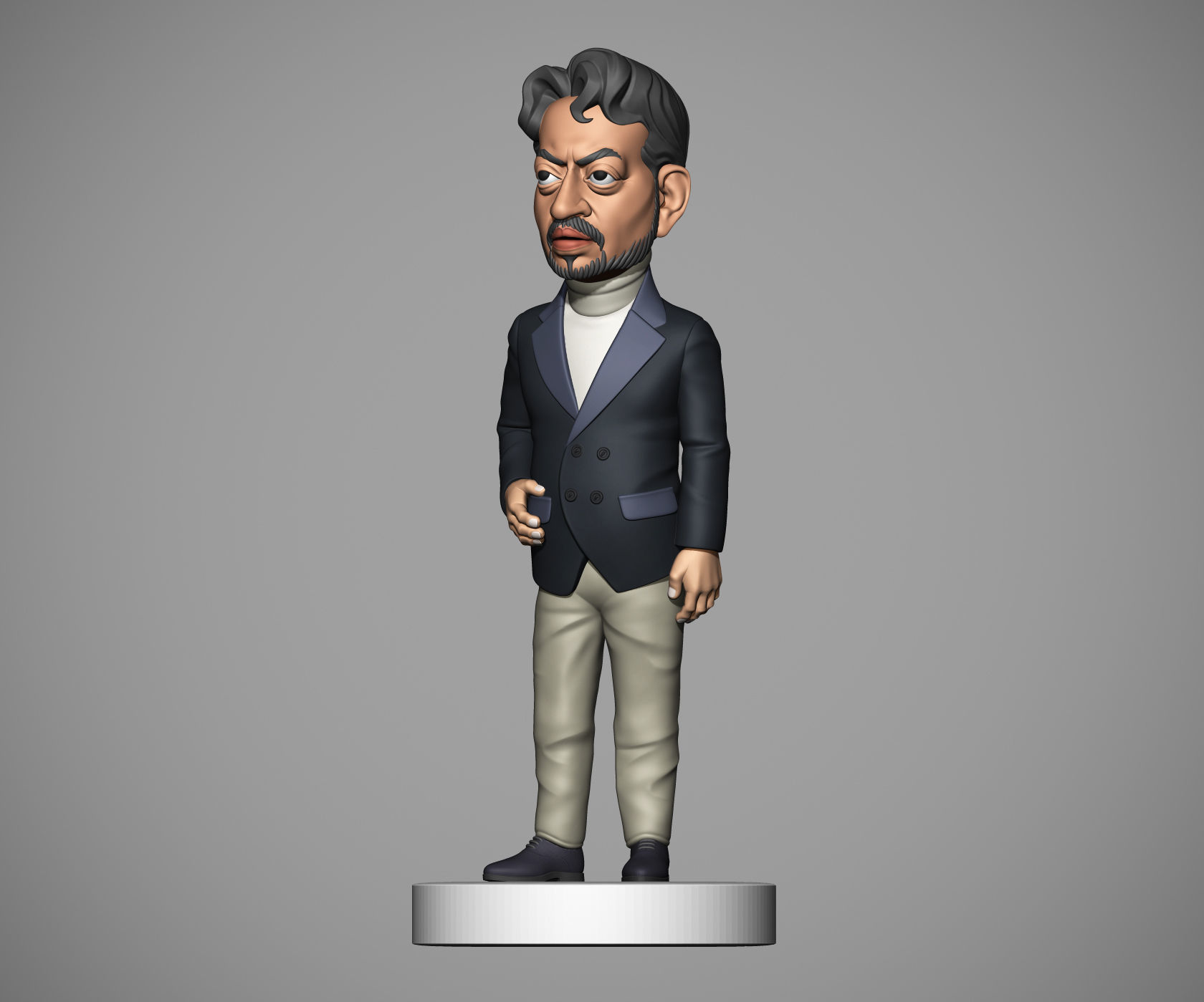 Irrfan Khan 3D print model_28