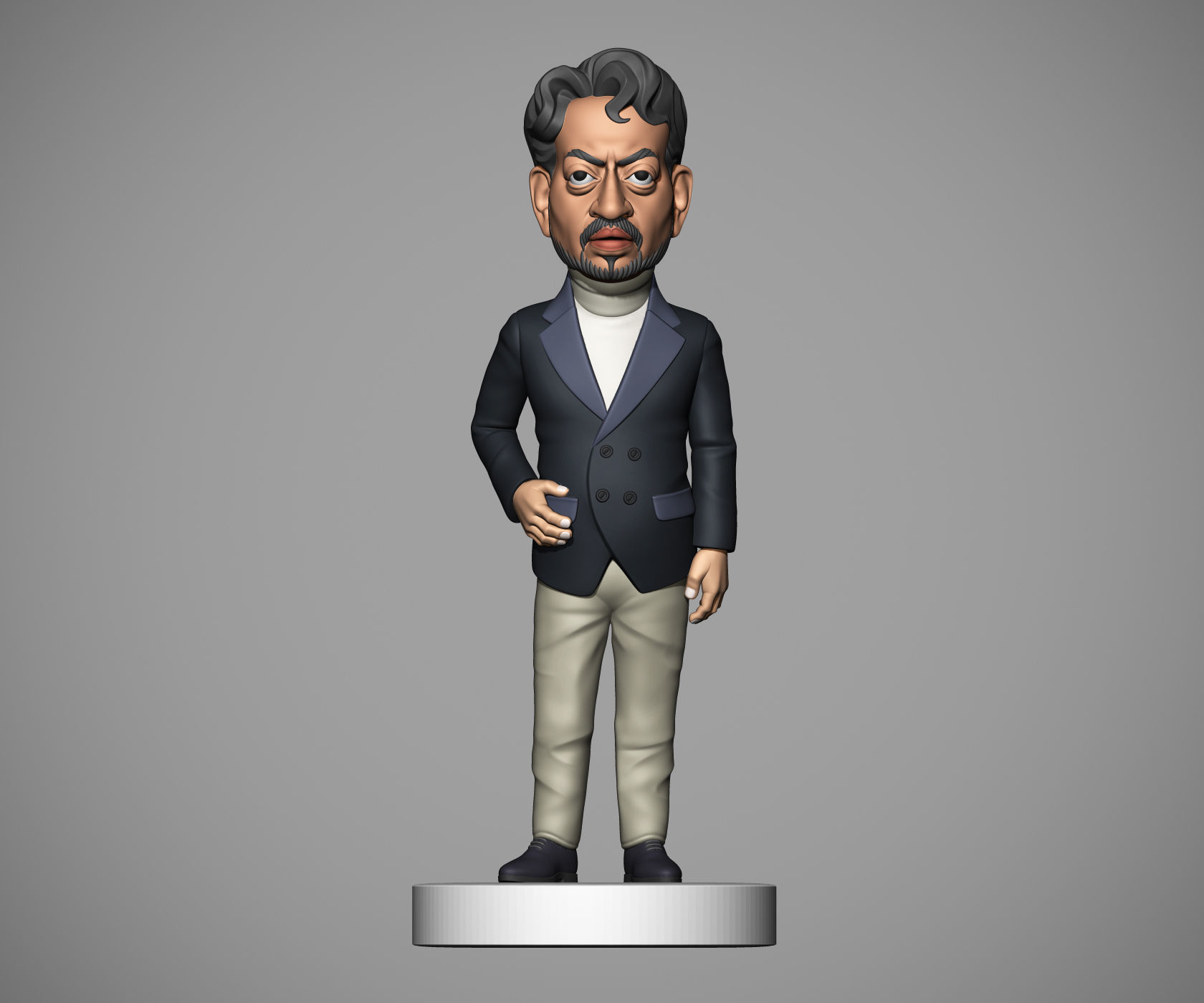 Irrfan Khan 3D print model_14