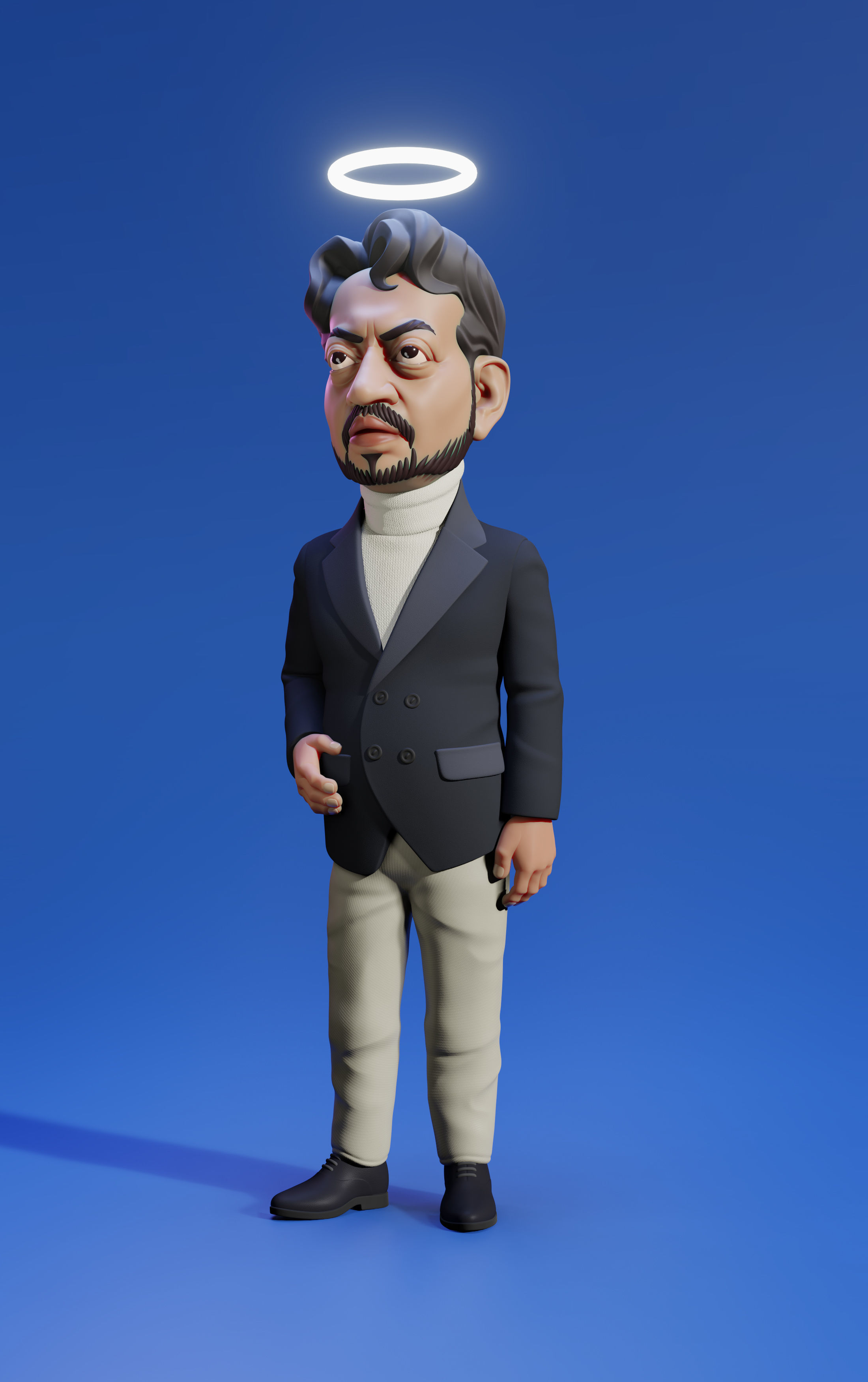 Irrfan Khan 3D print model_2