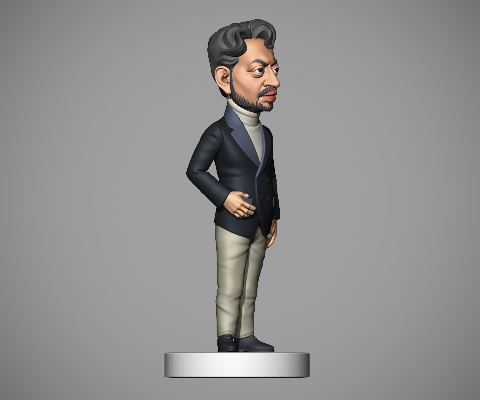 Irrfan Khan 3D print model_16