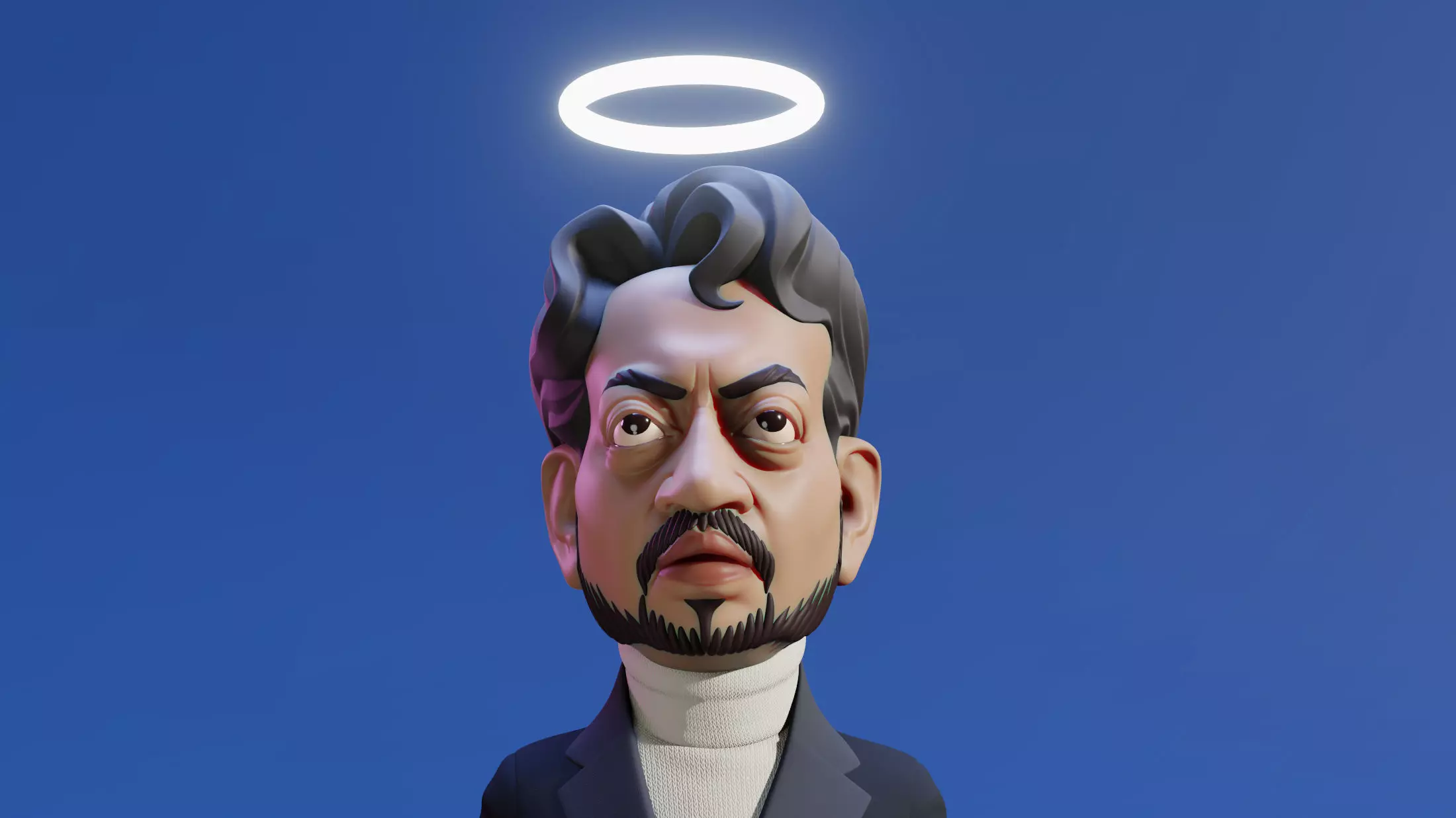 Irrfan Khan 3D print model_0