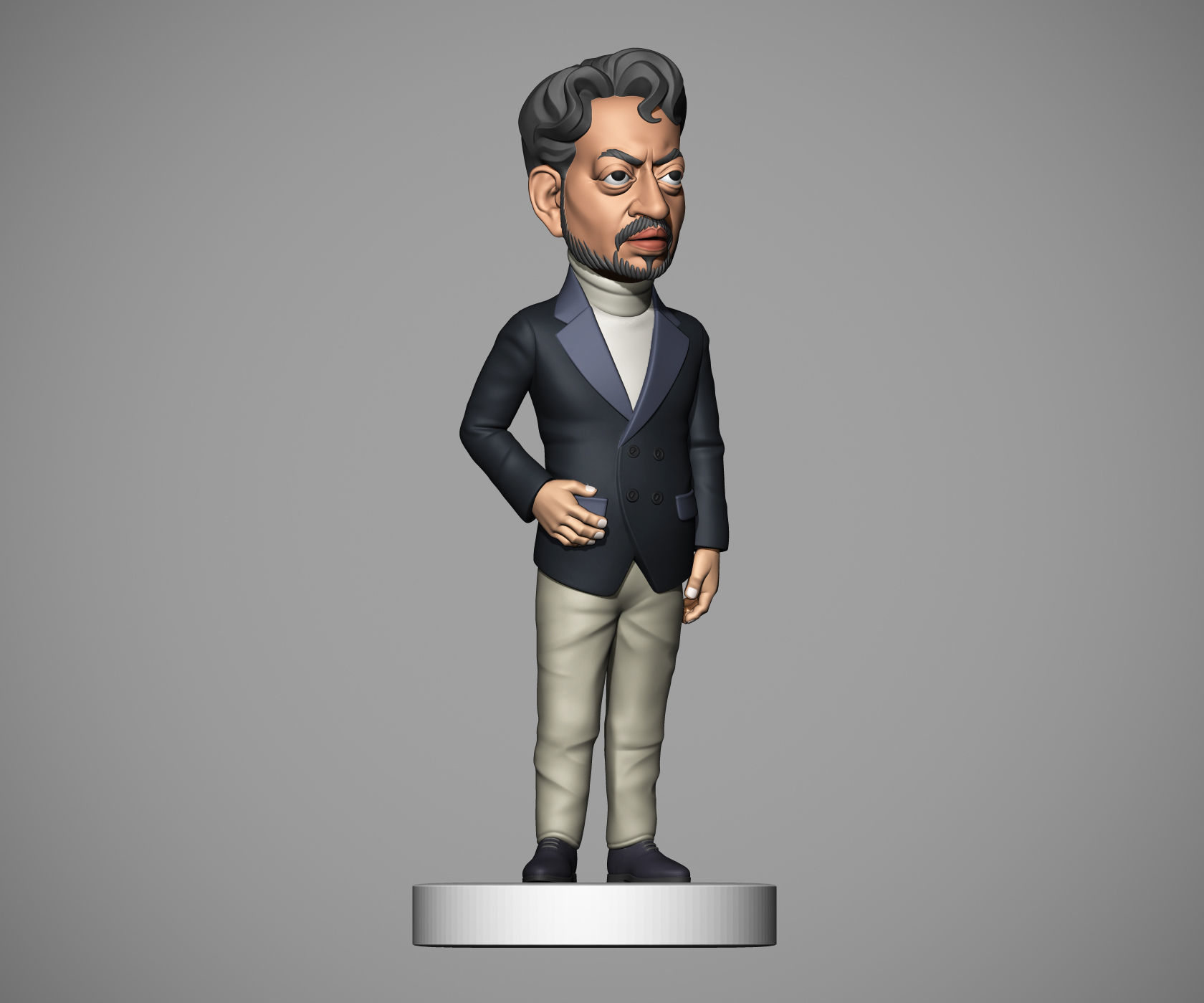 Irrfan Khan 3D print model_15