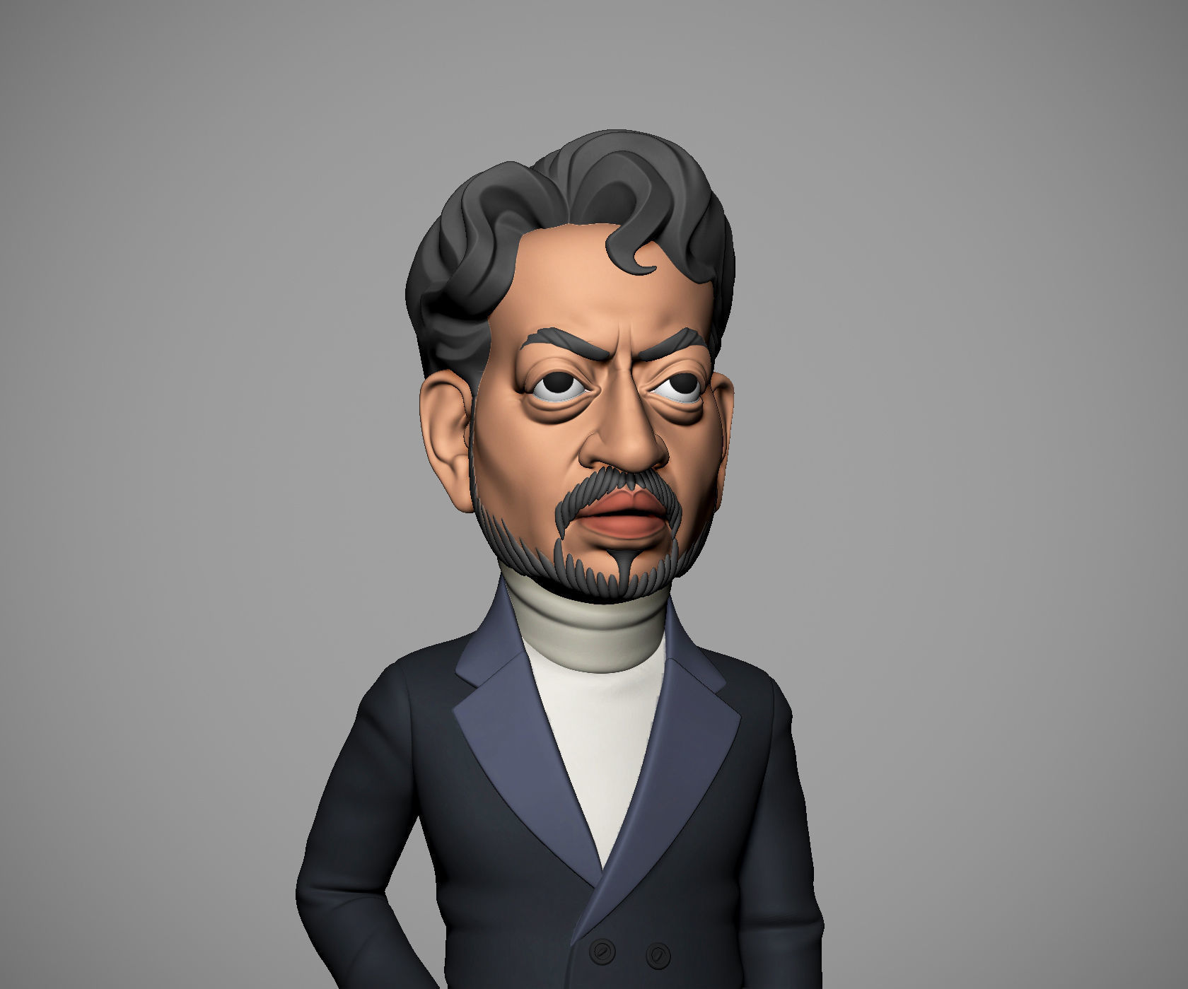 Irrfan Khan 3D print model_6