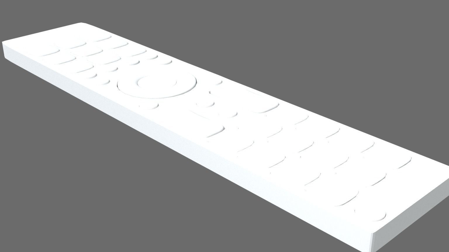 tv remote control 3D model_4