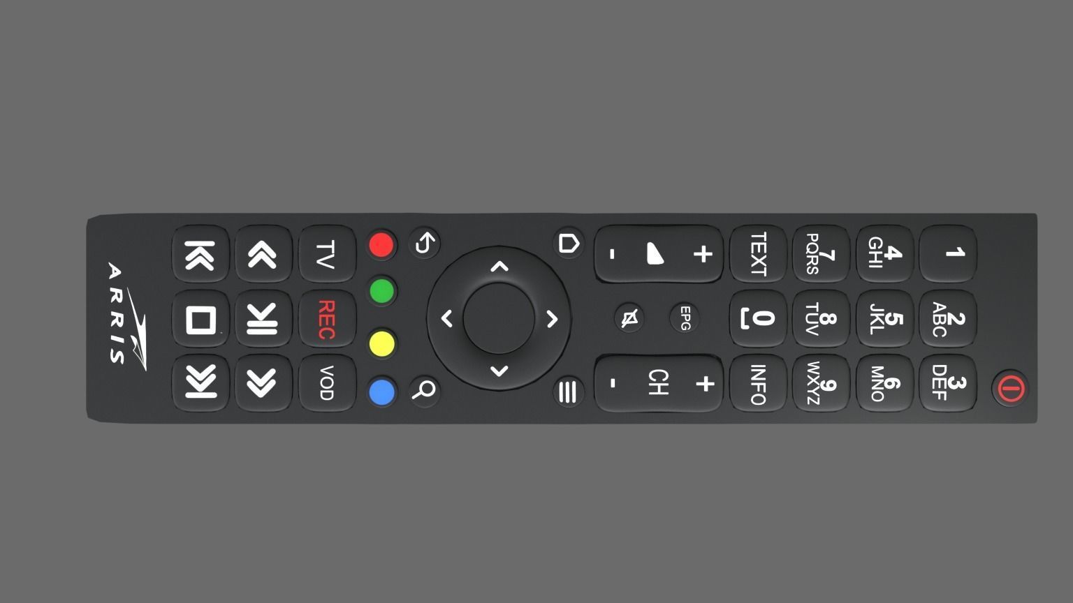 tv remote control 3D model_2