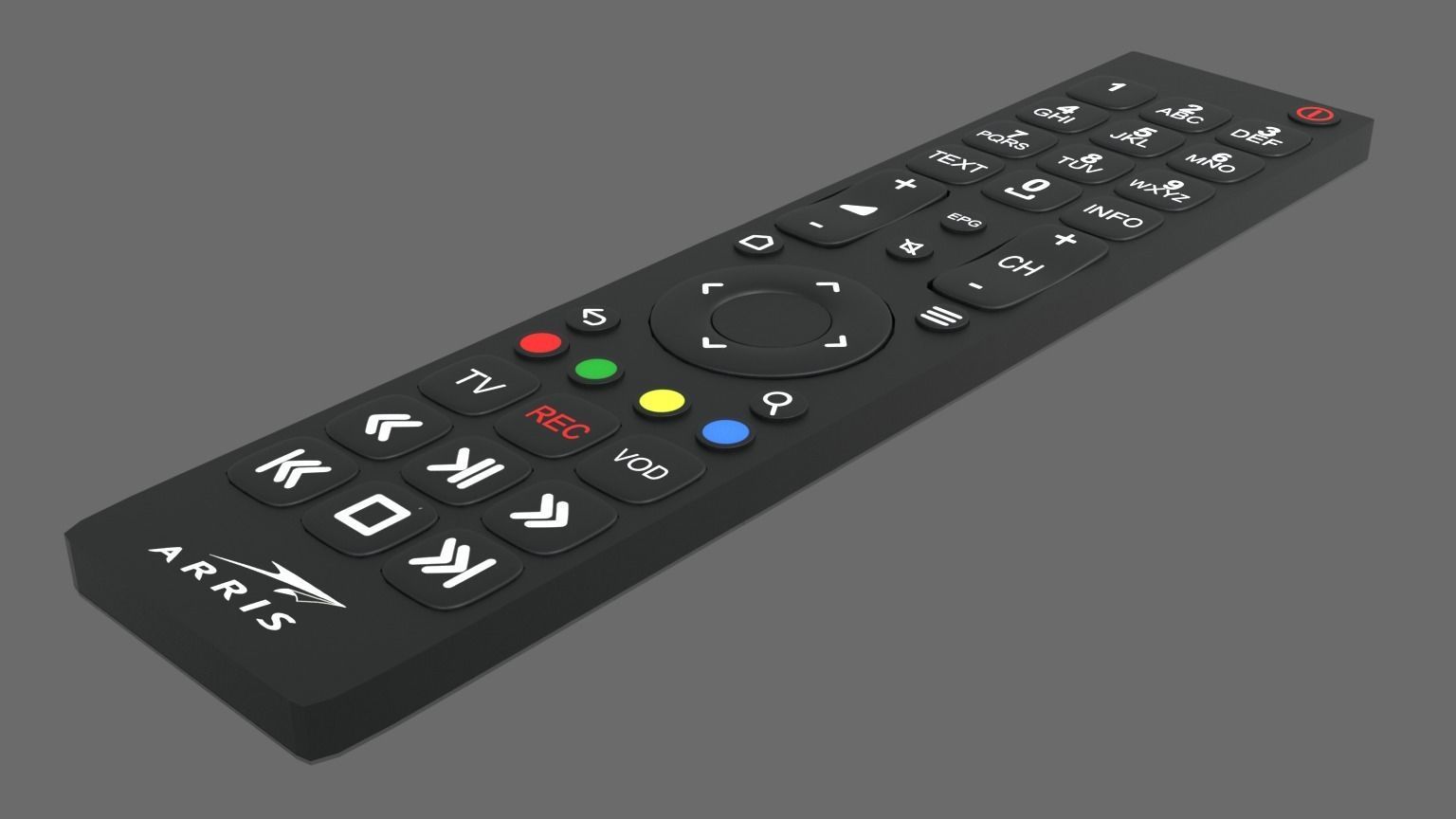 tv remote control 3D model_1