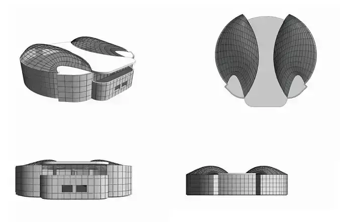 3D Model Free four architecture