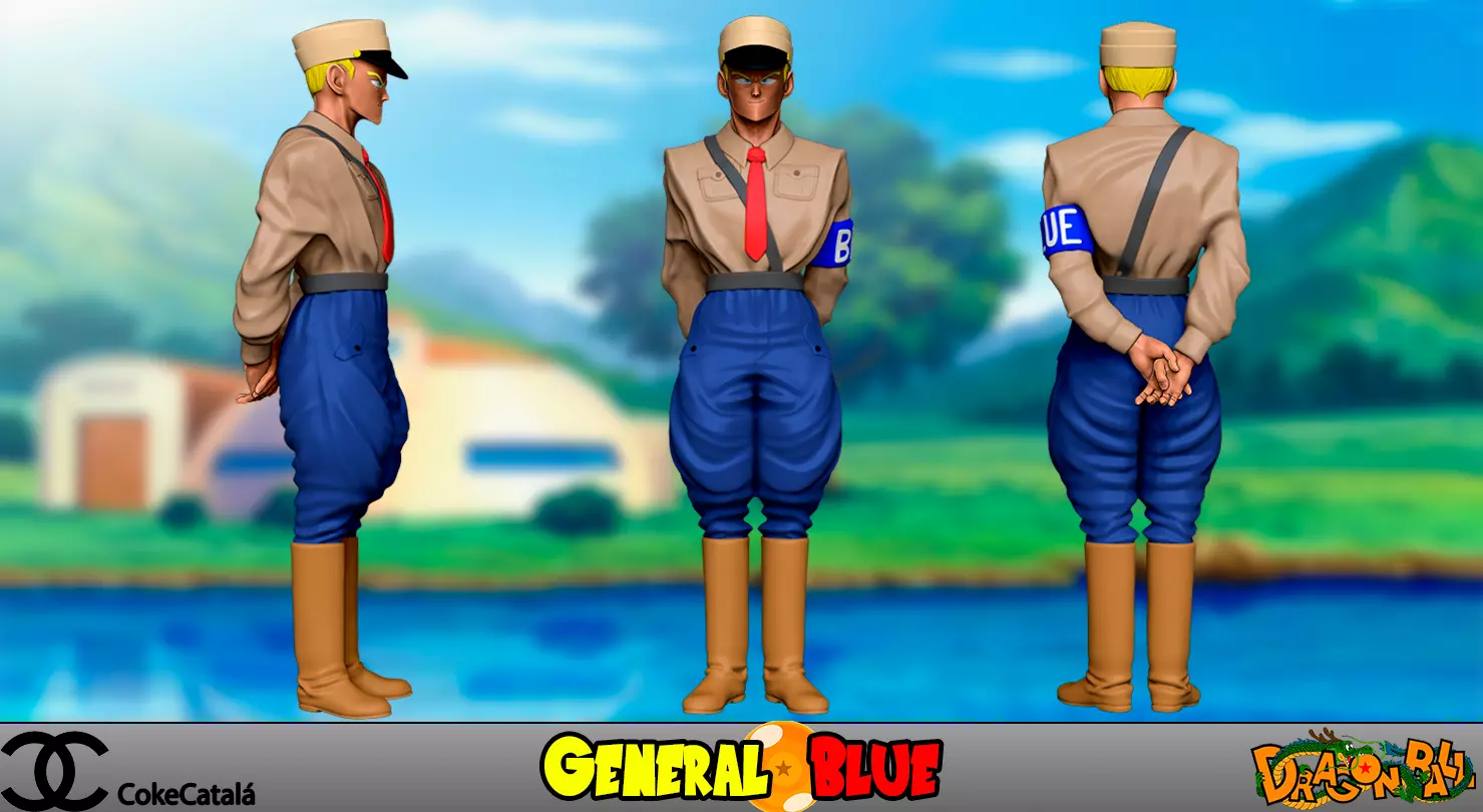 General Blue - Dragon Ball 3D model_0