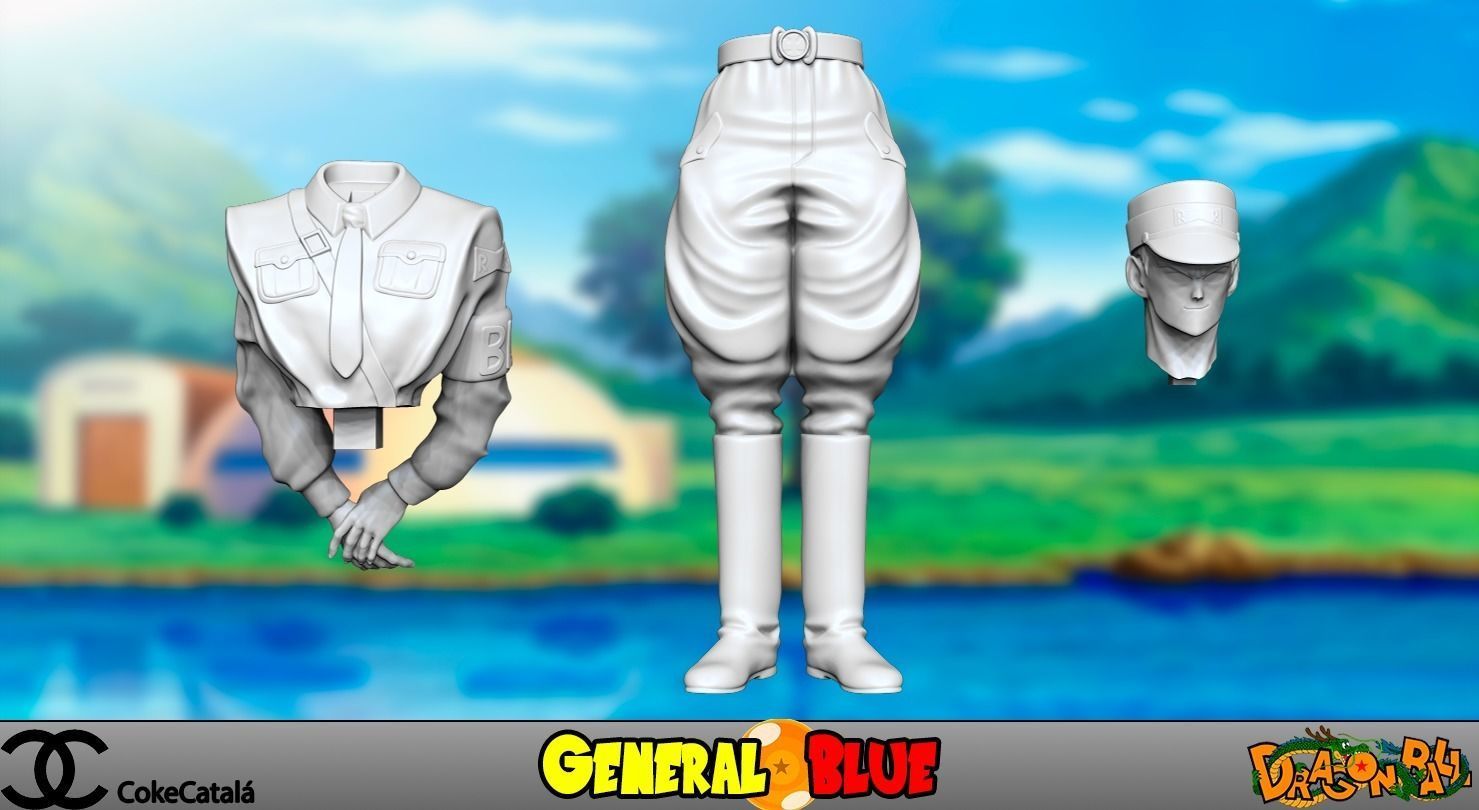 General Blue - Dragon Ball 3D model_1