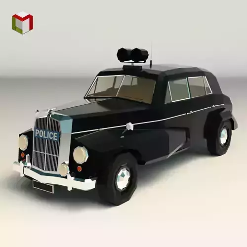 Low Poly Police Car 07