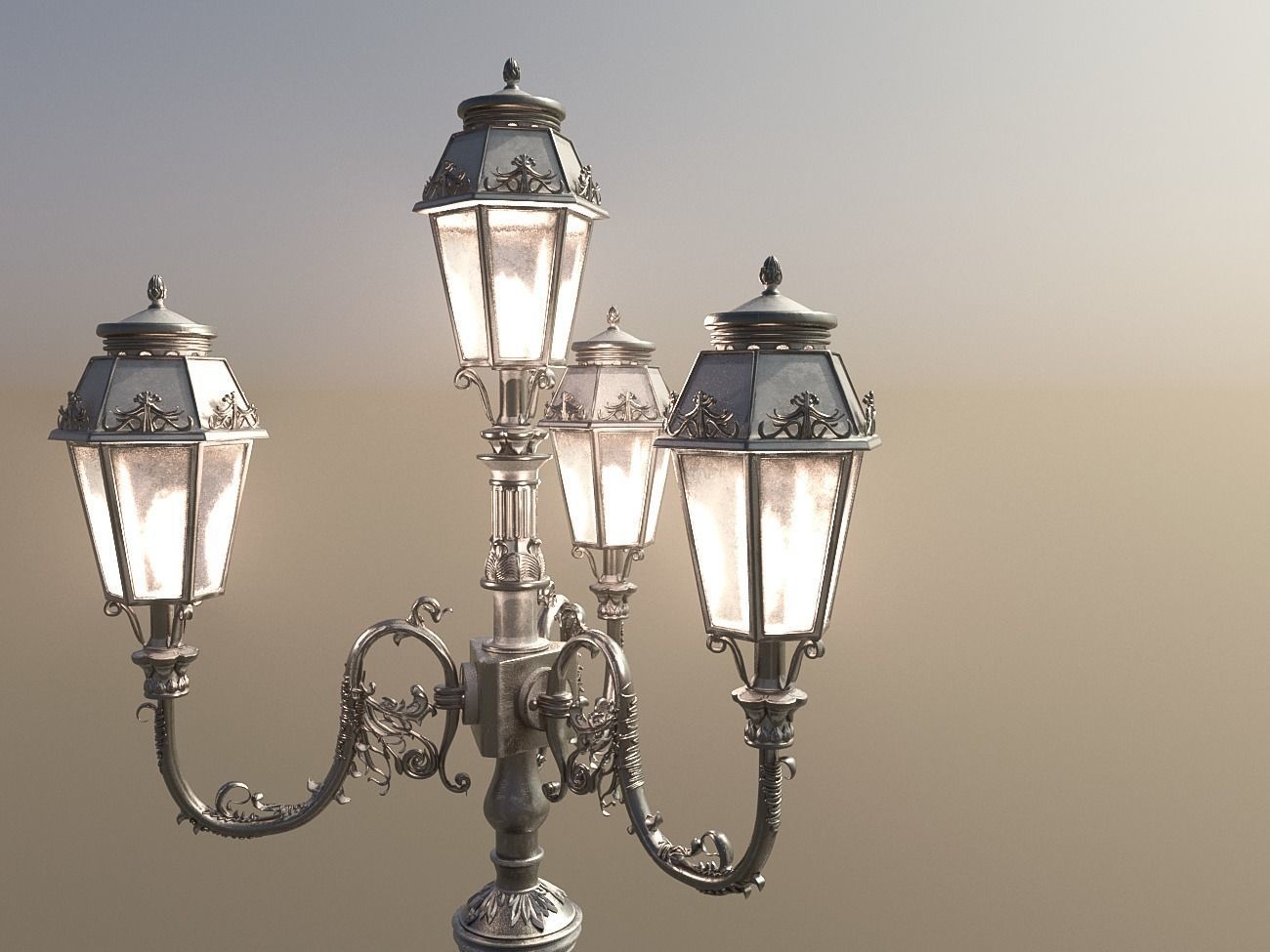 London Vintage Street Set 3D model_17