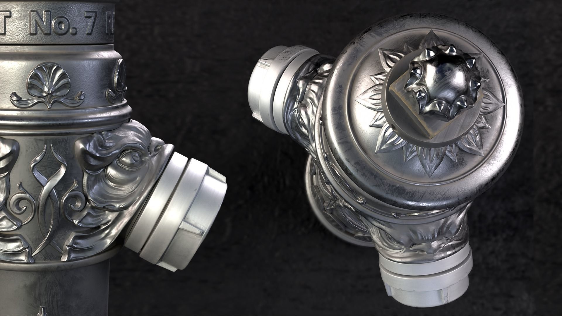 London Vintage Street Set 3D model_12