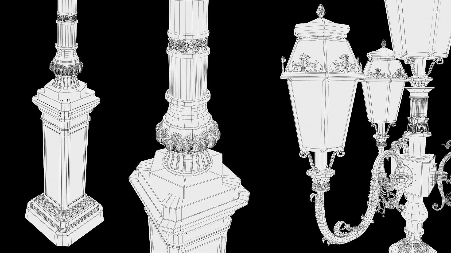 London Vintage Street Set 3D model_18