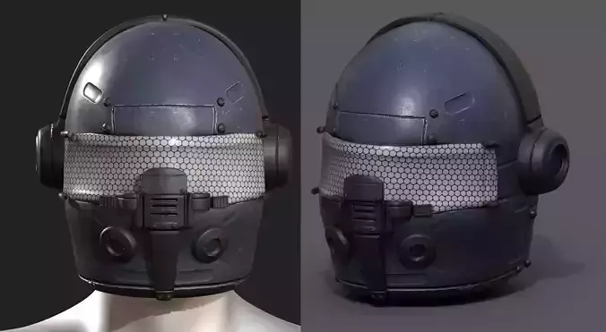Helmet scifi fantasy military combat 