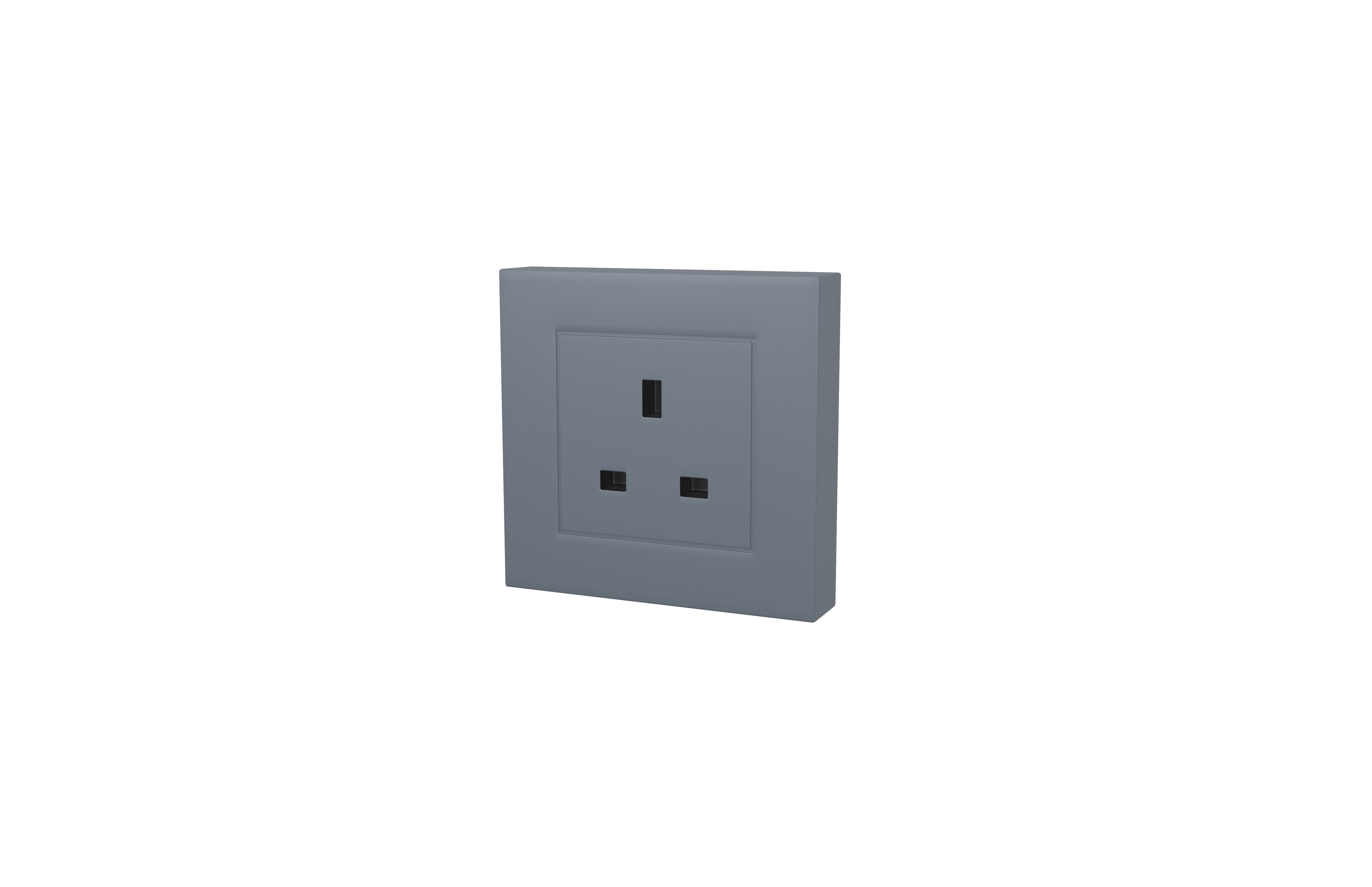 Switch Socket UK v1 002 Low-poly 3D model_2