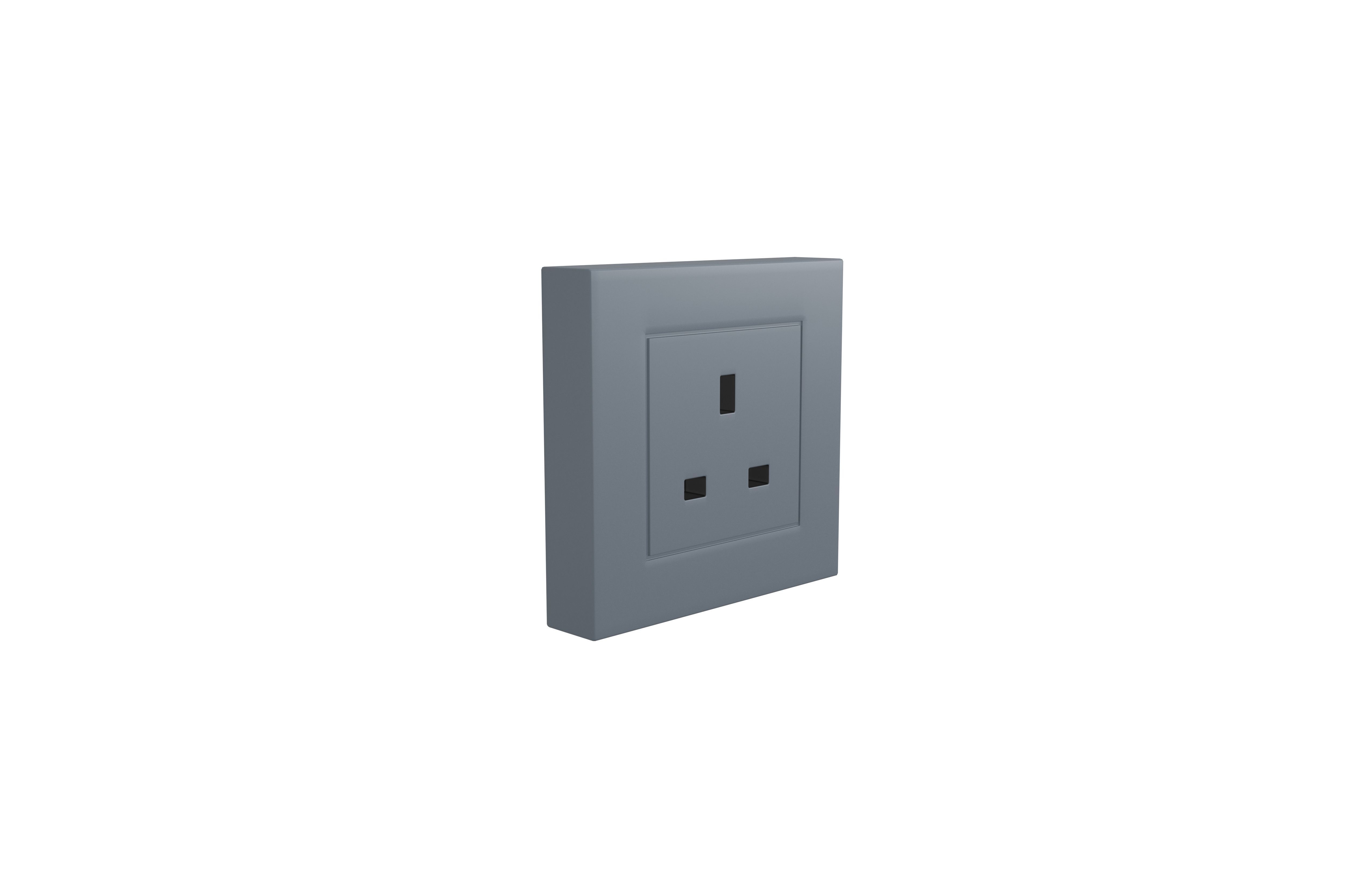 Switch Socket UK v1 002 Low-poly 3D model_3