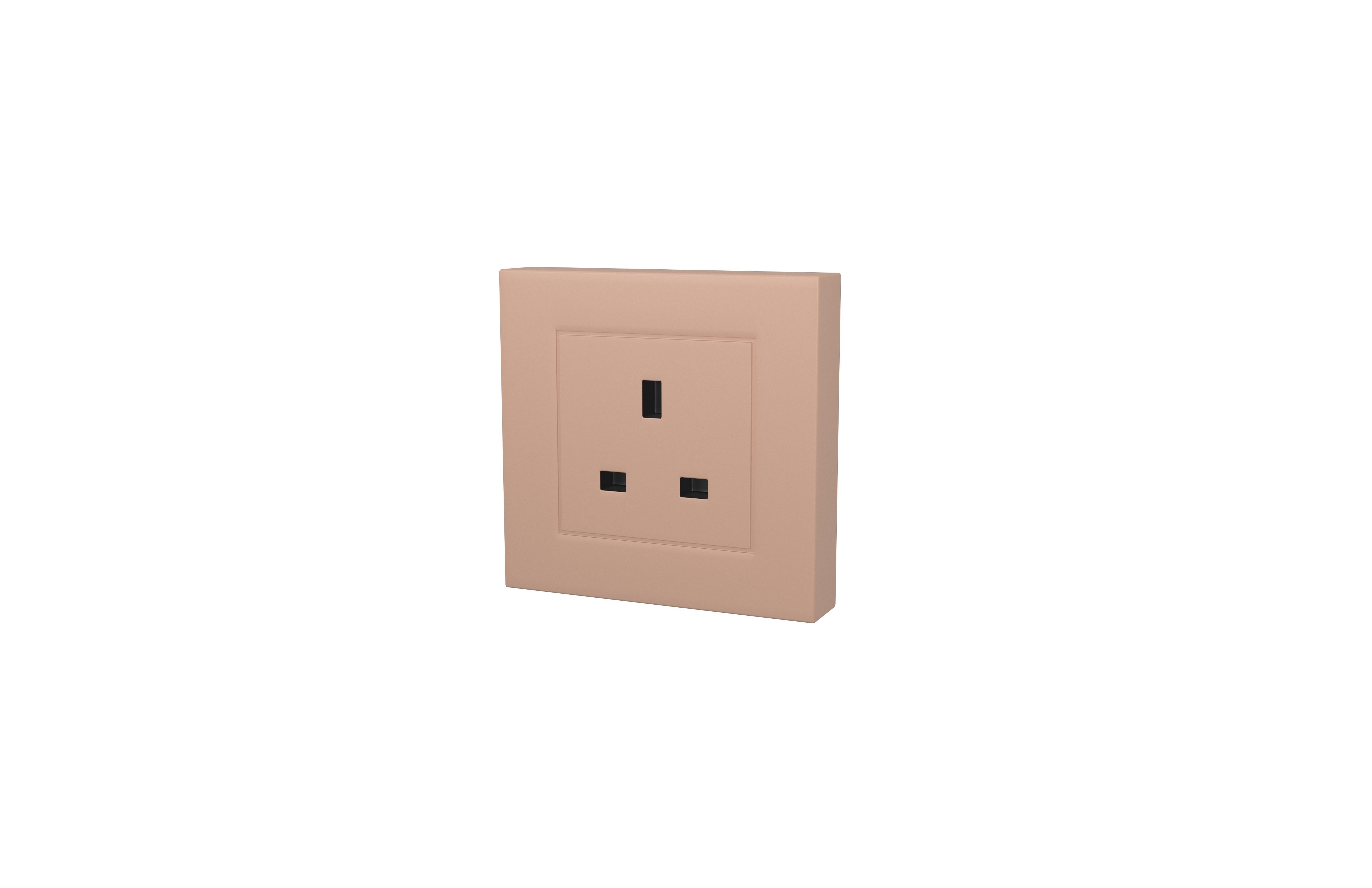 Switch Socket UK v1 003 Low-poly 3D model_2