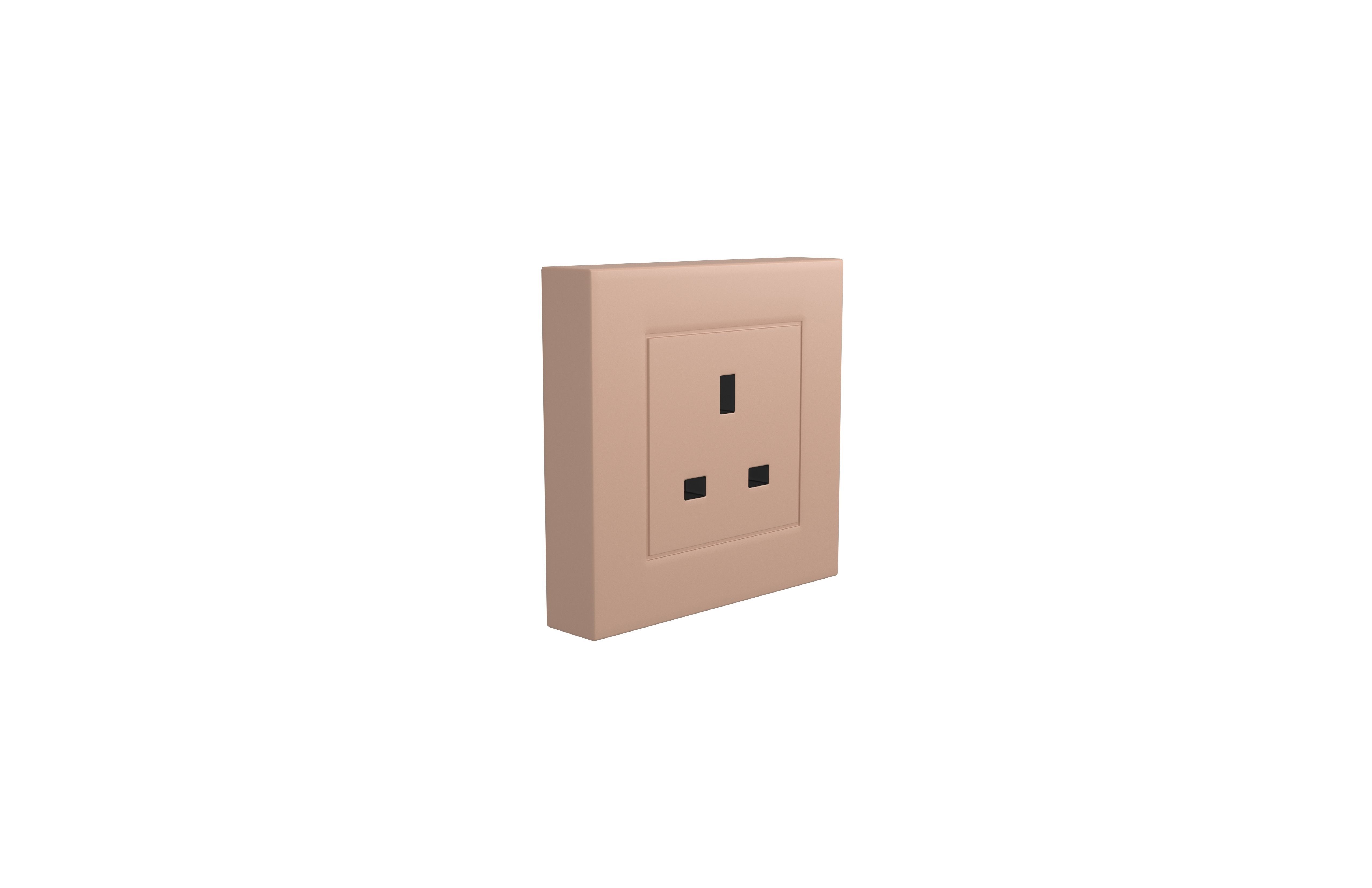 Switch Socket UK v1 003 Low-poly 3D model_3