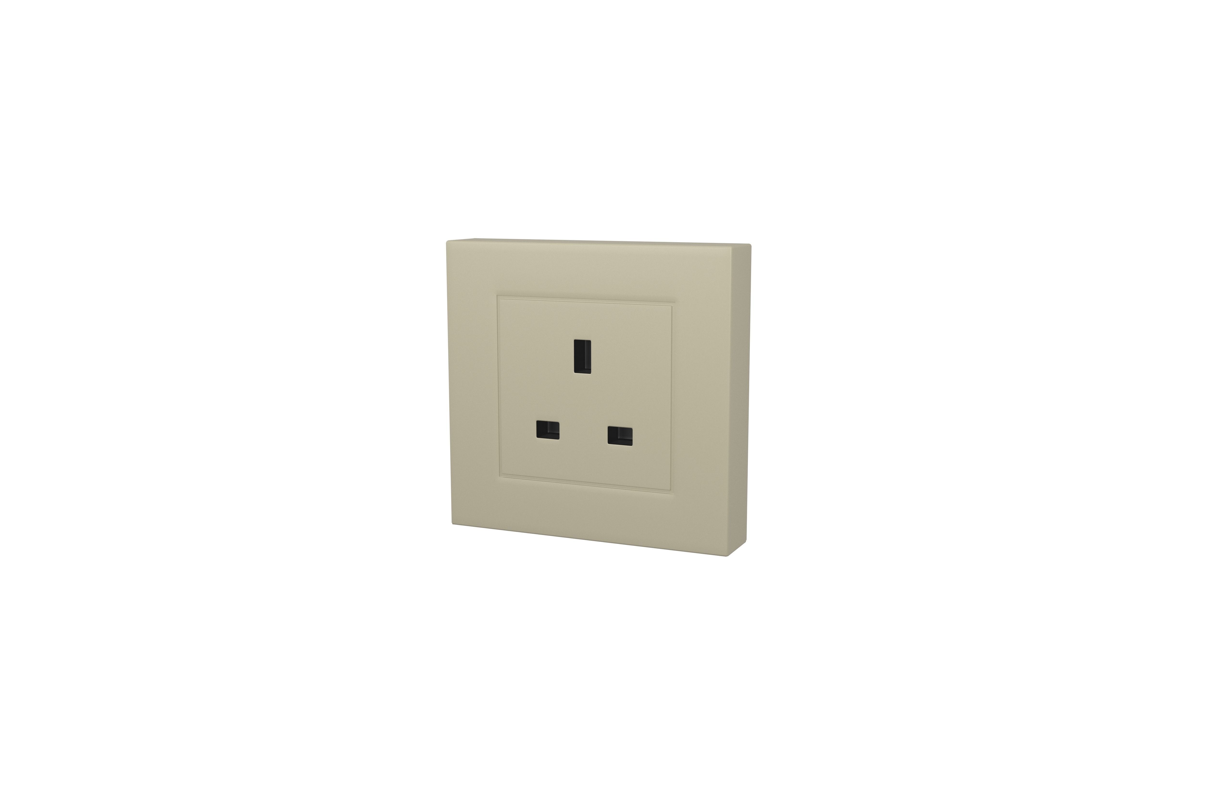 Switch Socket UK v1 004 Low-poly 3D model_2