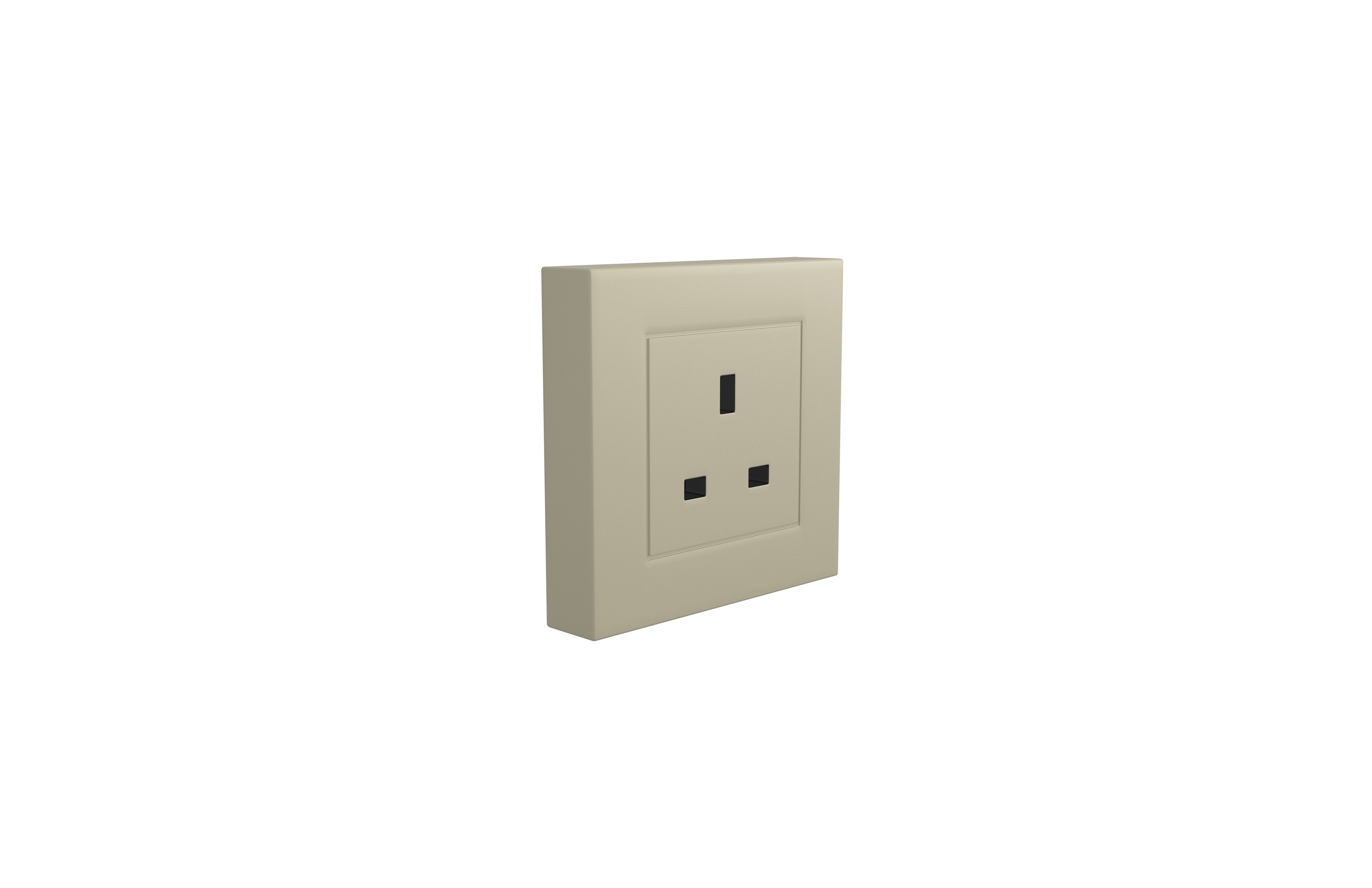Switch Socket UK v1 004 Low-poly 3D model_3