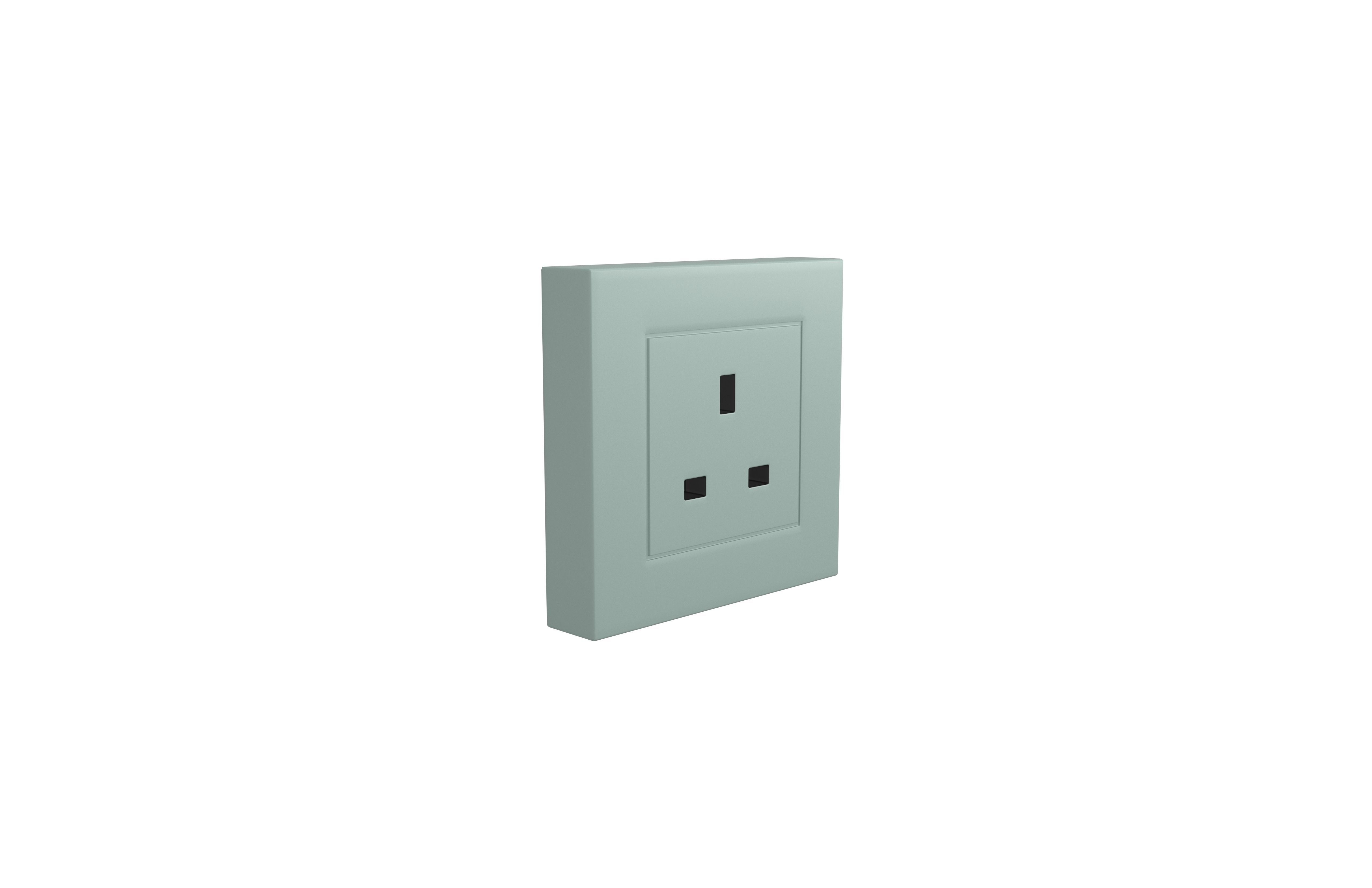 Switch Socket UK v1 005 Low-poly 3D model_3