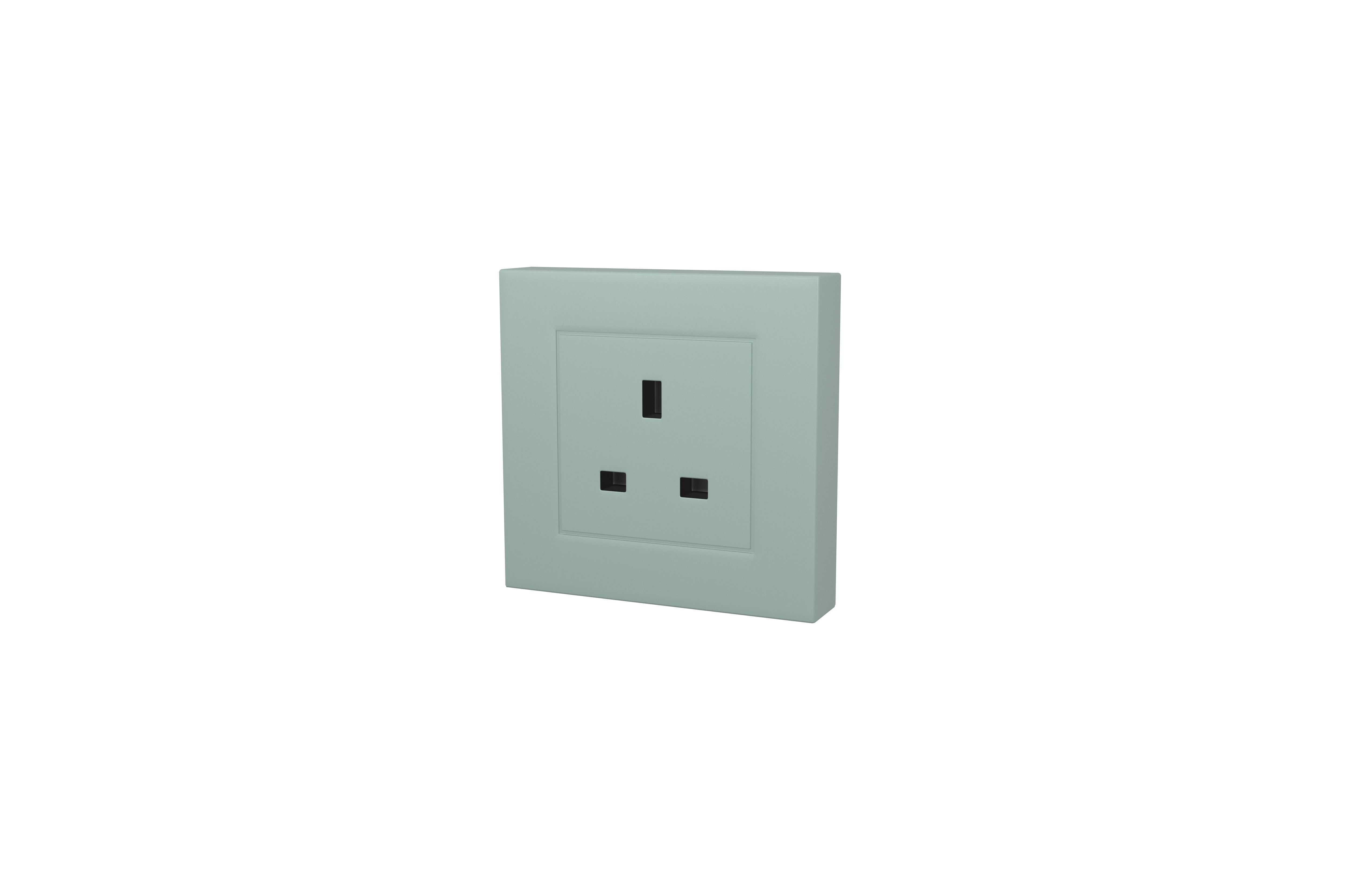 Switch Socket UK v1 005 Low-poly 3D model_2