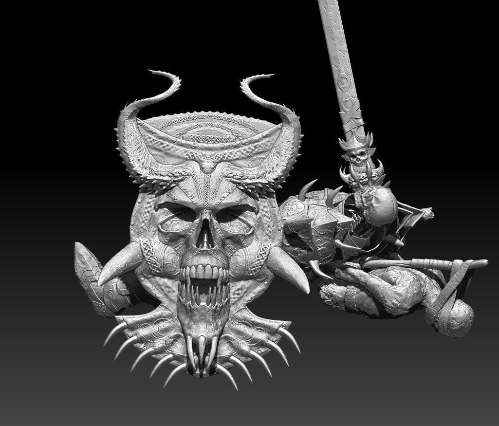 Sekeleton Heavy Warrior 3D model_6