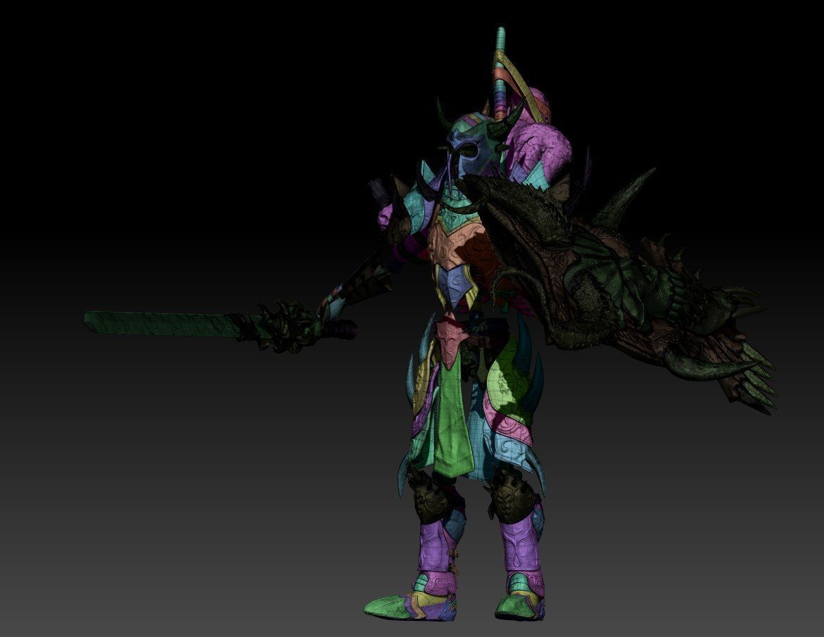 Sekeleton Heavy Warrior 3D model_8