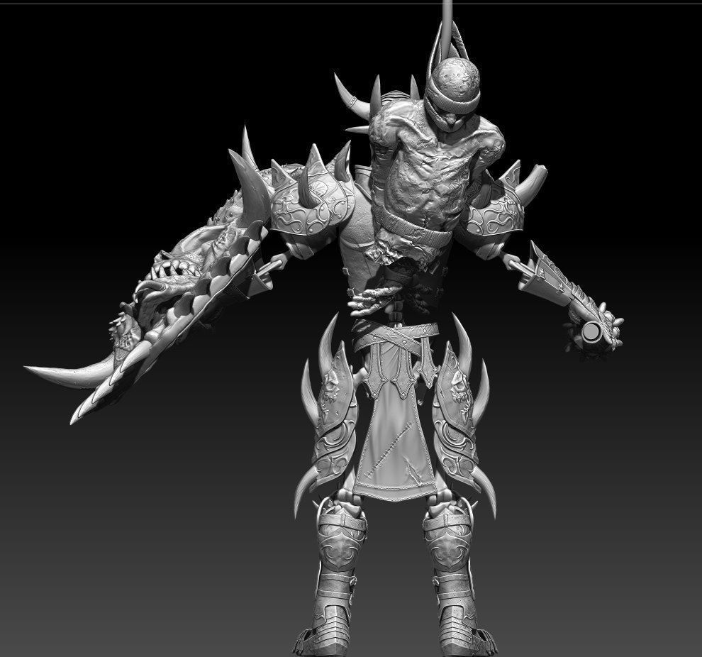 Sekeleton Heavy Warrior 3D model_2