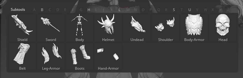 Sekeleton Heavy Warrior 3D model_7